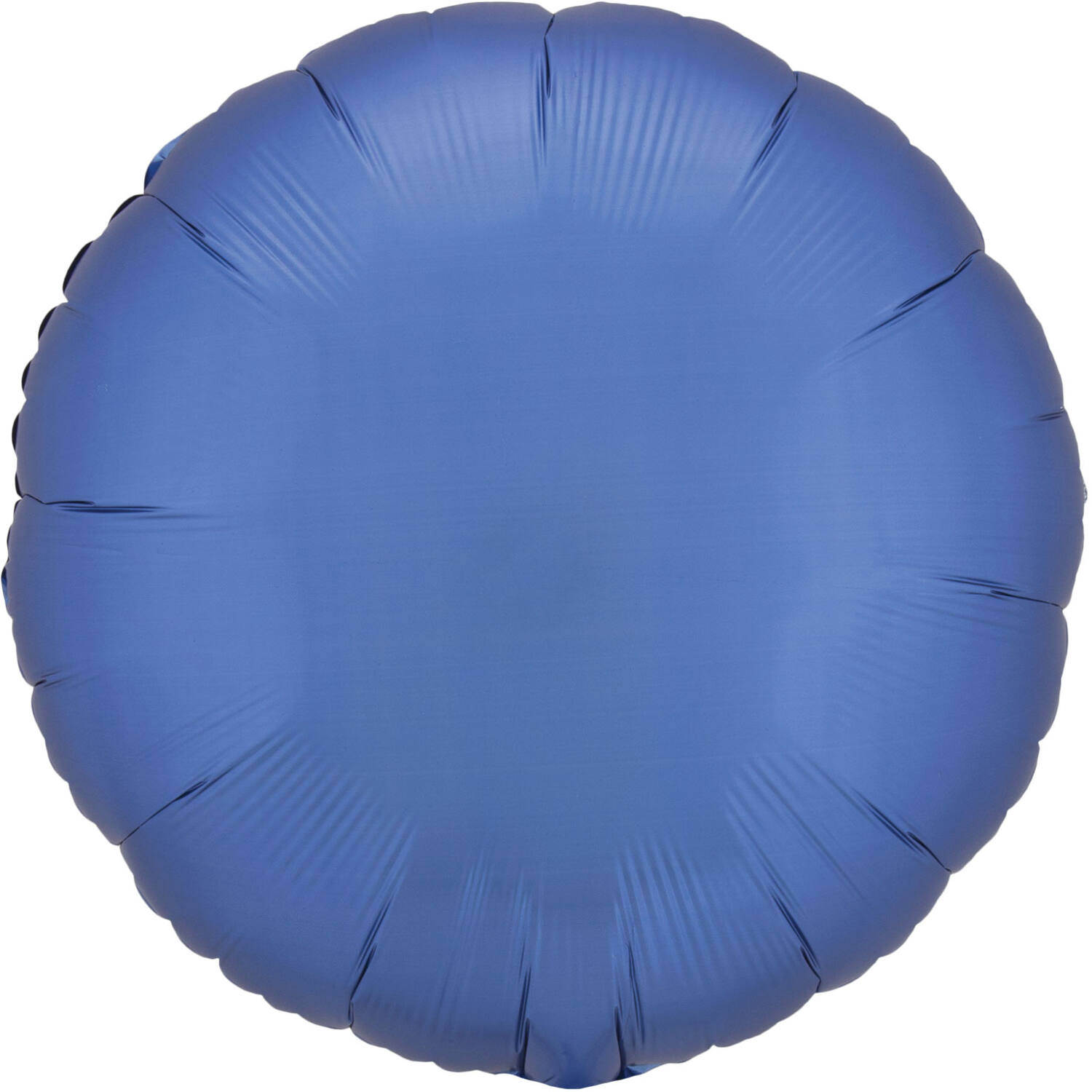 Standard Silk Lustre Azure Blue Round Foil Balloon C16 Packaged 43 cm