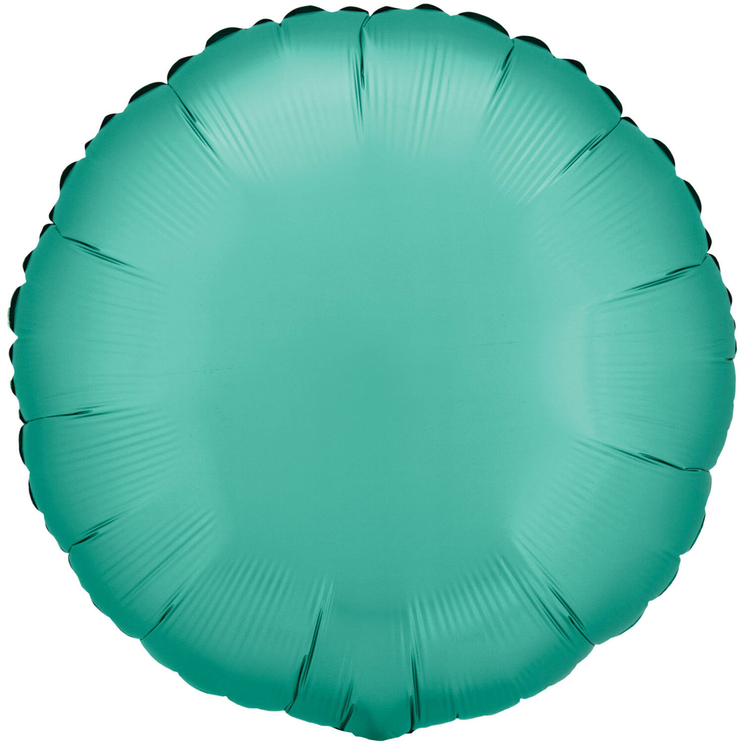 Standard Silk Lustre Jade Green Round Foil Balloon C16 Packaged 43 cm