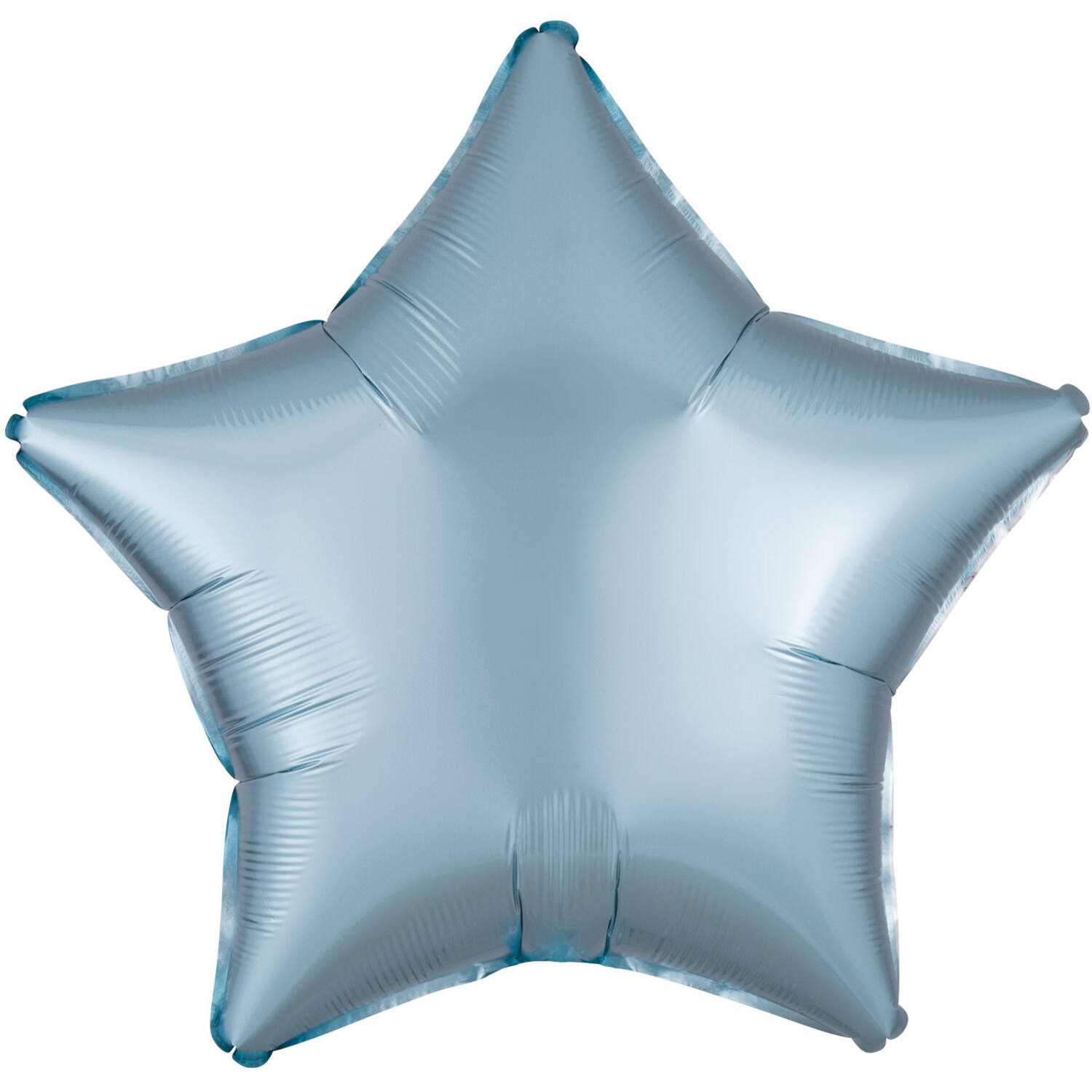 Standard Silk Lustre Pastel Blue Star Foil Balloon C16 Packaged 48 cm