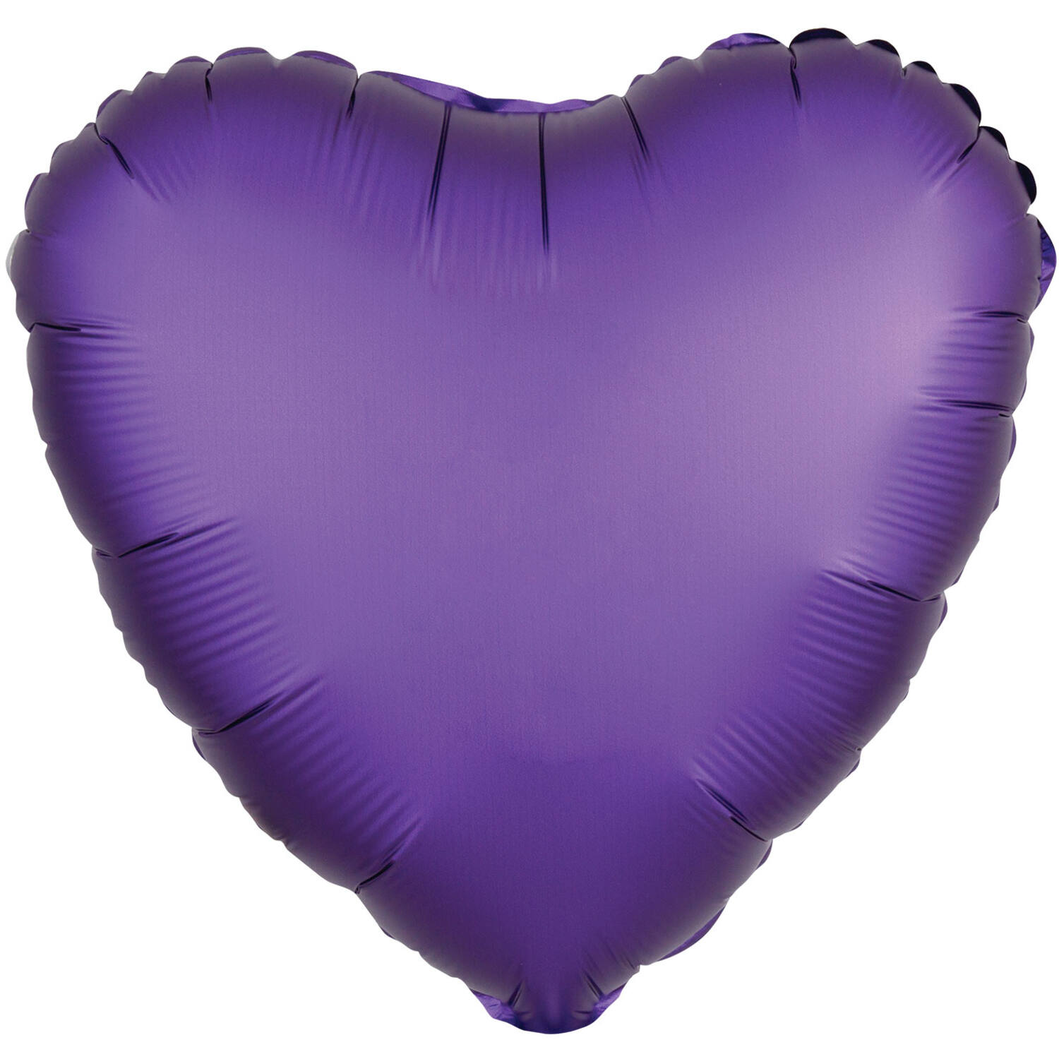 Standard Silk Lustre Purple Heart Foil Balloon C16 Packaged 43 cm