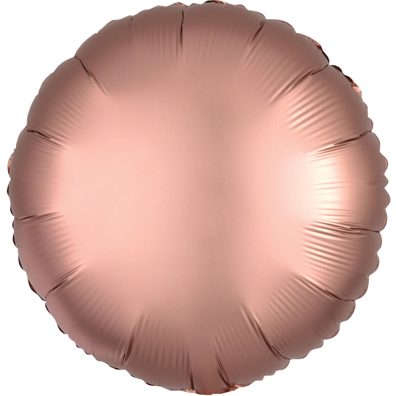 Standard Silk Lustre Rose Copper Round Foil Balloon C16 Packaged 43 cm