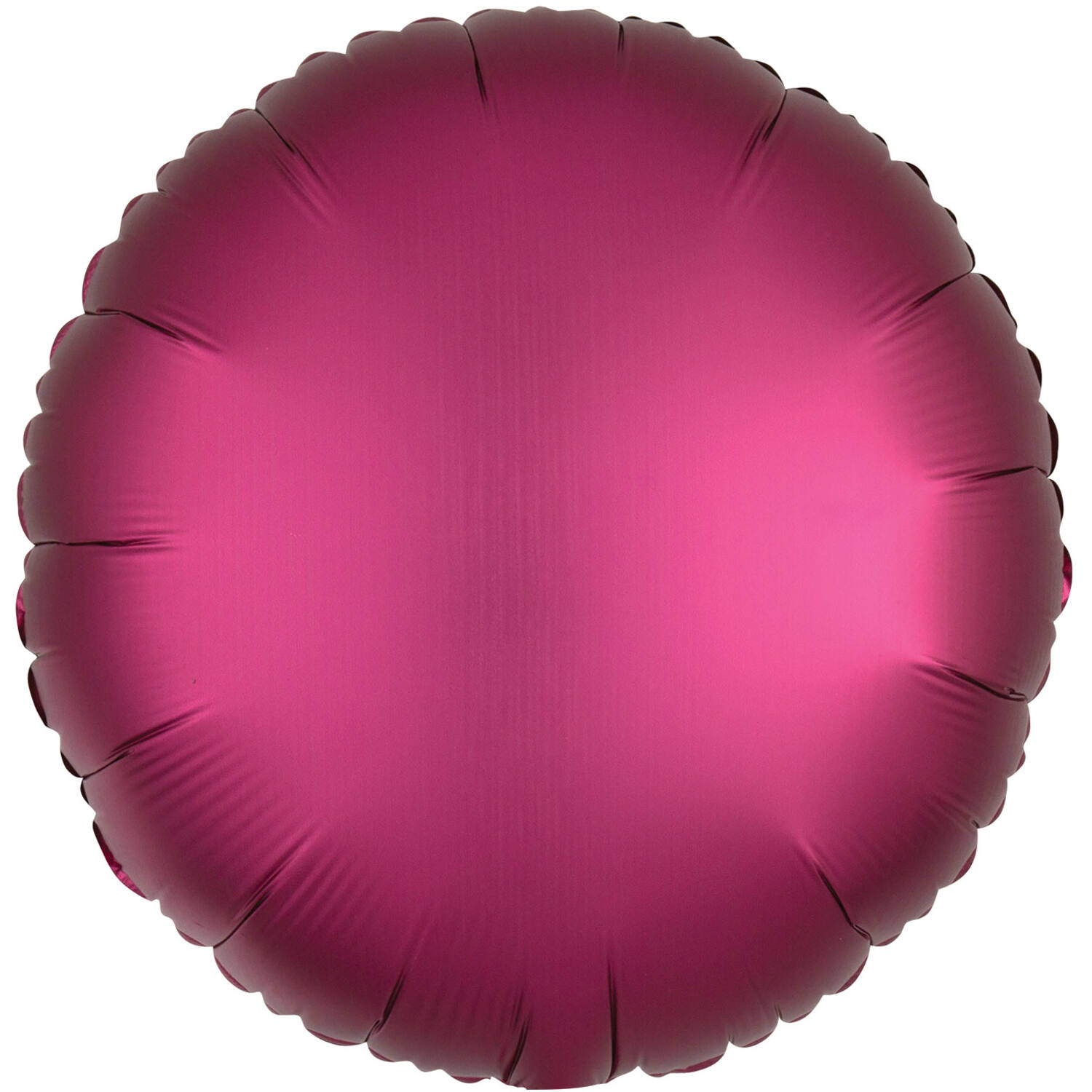 Standard Silk Lustre Pomegranate Round Foil Balloon C16 Packaged 43 cm