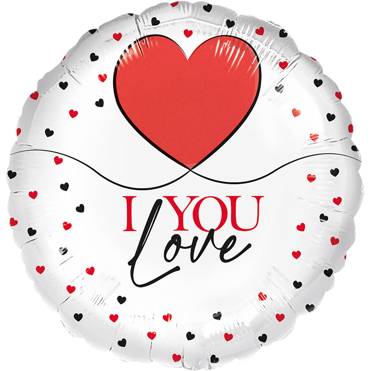 Standard - I Love You - ENG Foil Balloon RP40 Packaged 45 cm