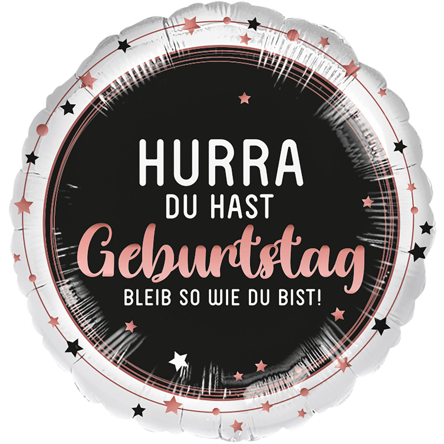 Standard - Hurra Geburtstag - GER Foil Balloon RP40 Packaged 45 cm