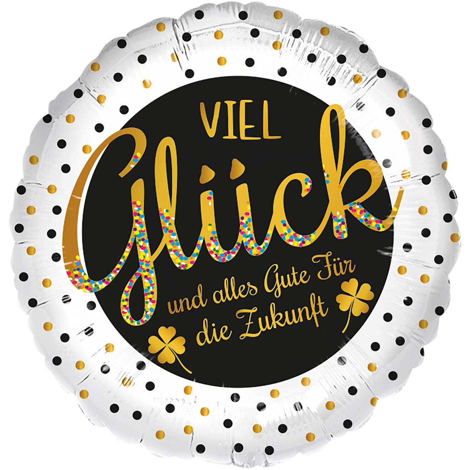 Standard - Viel Glück - GER Foil Balloon RP40 Packaged 45 cm