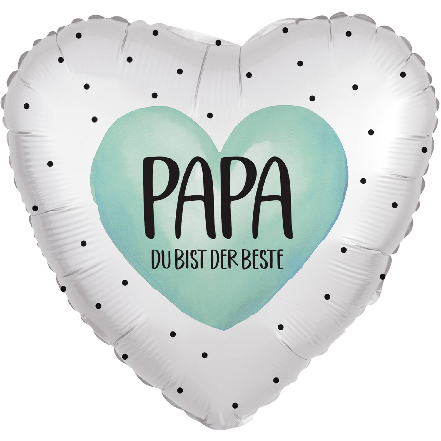 Standard Heart - Bester Papa - GER Foil Balloon RP40 packaged 45 cm / 18 "