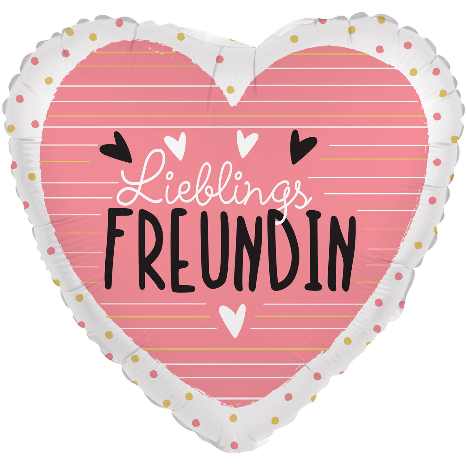 Standard Heart - Lieblingsfreundin - GER Foil Balloon RP40 Packaged 45 cm