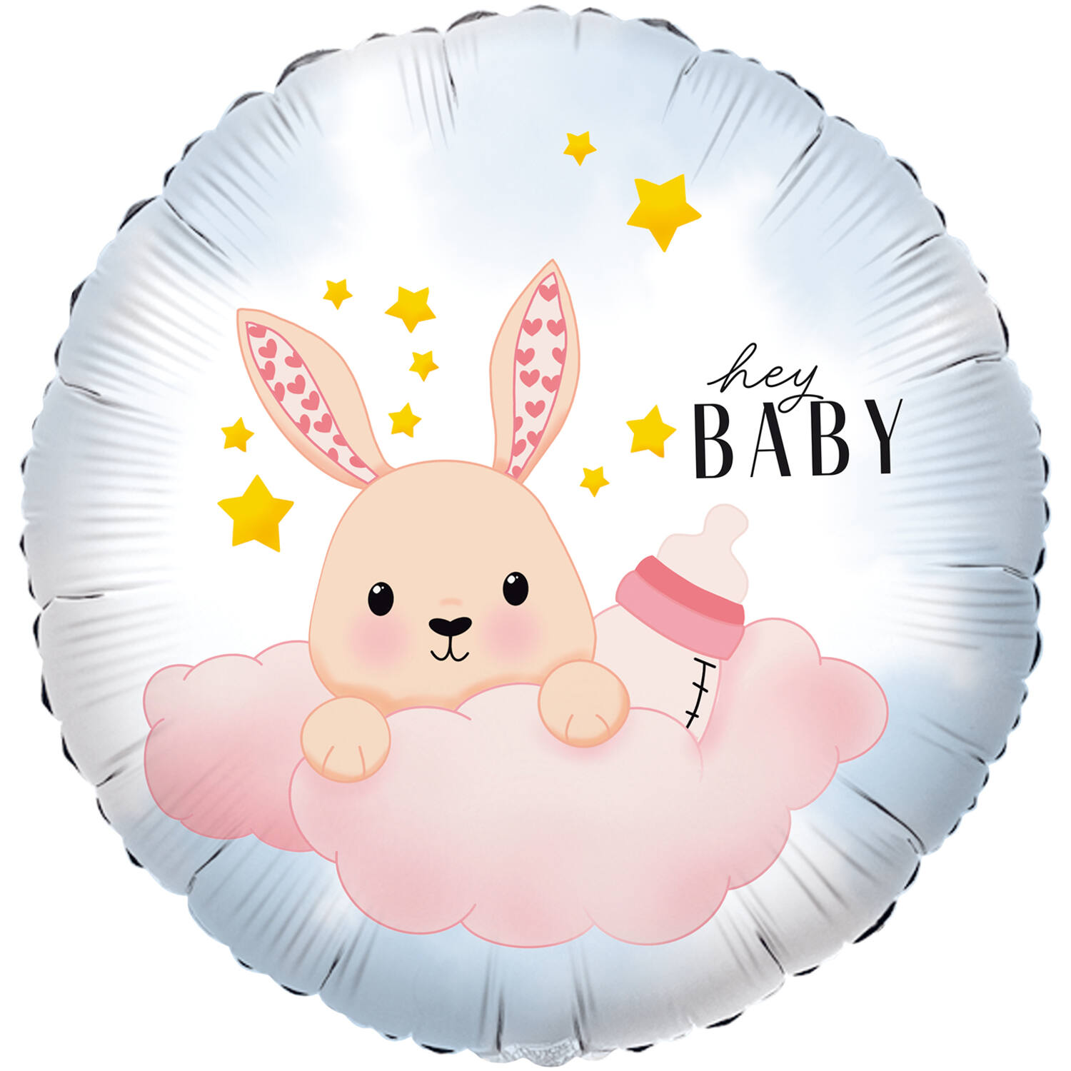Standard - Hey Baby Bunny - ENG Foil Balloon RP40 Packaged 45 cm