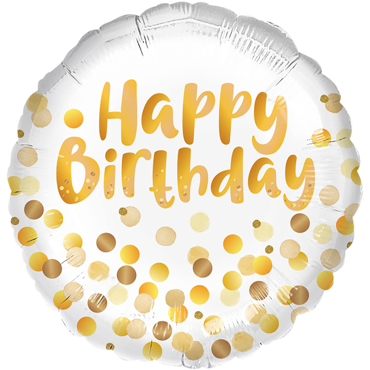 Standard - Golden Birthday Party - ENG Foil Balloon RP40 Packaged 45 cm