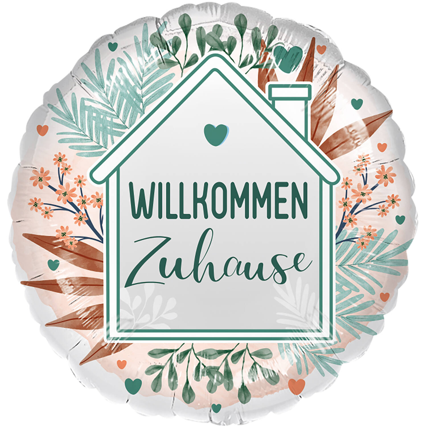 Standard - Willkommen Zuhause - GER Foil Balloon RP40 Packaged 45 cm