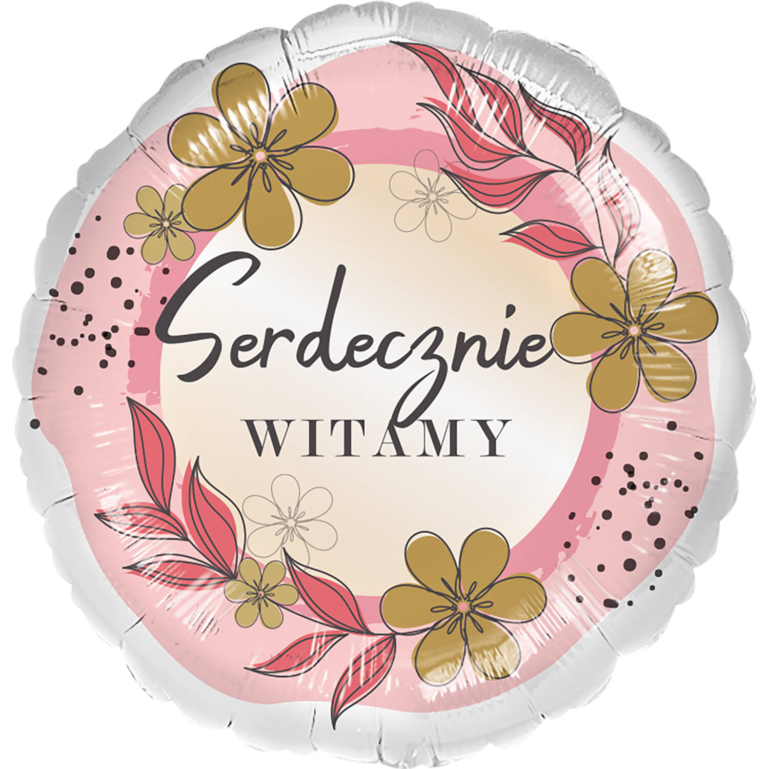 Standard - Serdecznie witamy - POL Foil Balloon RP40 Packaged 45 cm