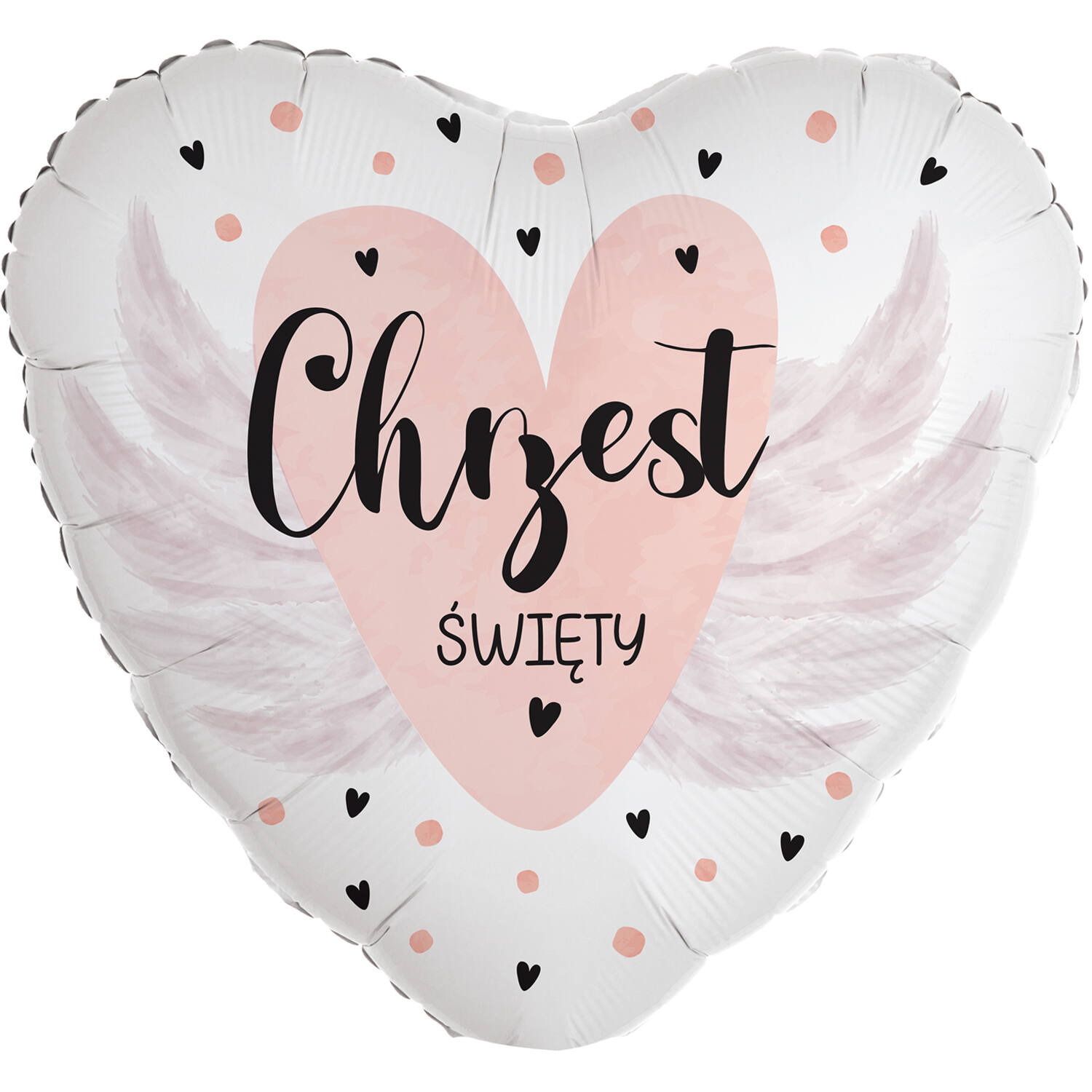 Standard Heart - Chrzest Swiety - POL Foil Balloon RP40 Packaged 45 cm