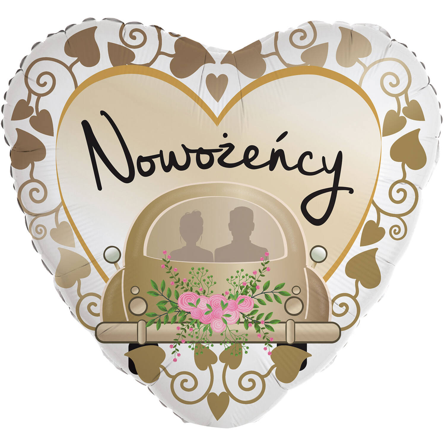 Standard Heart - Nowozency - POL Foil Balloon RP40 Packaged 45 cm