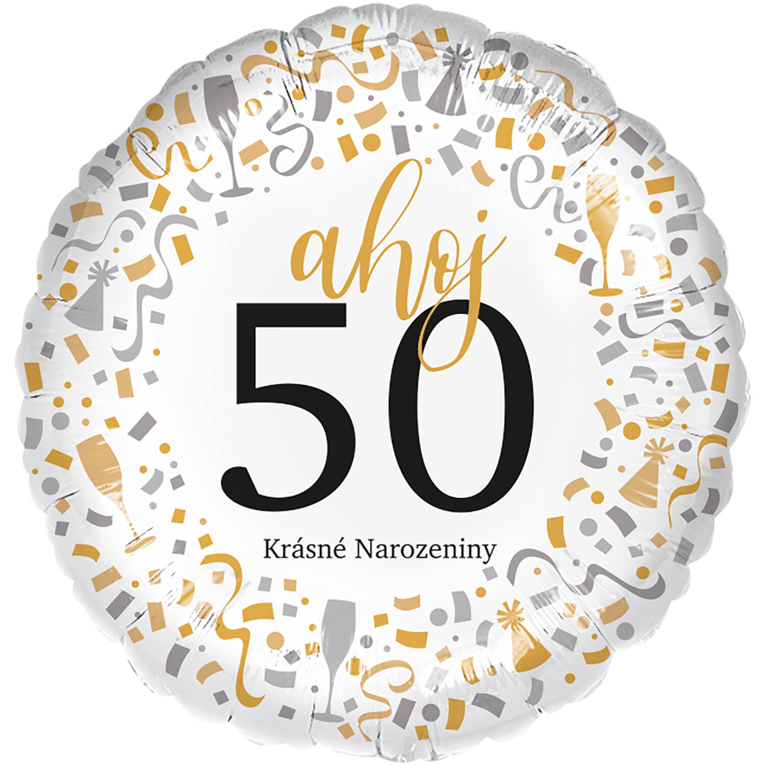 Standard - Ahoj 50 - CZE Foil Balloon RP40 Packaged 45 cm