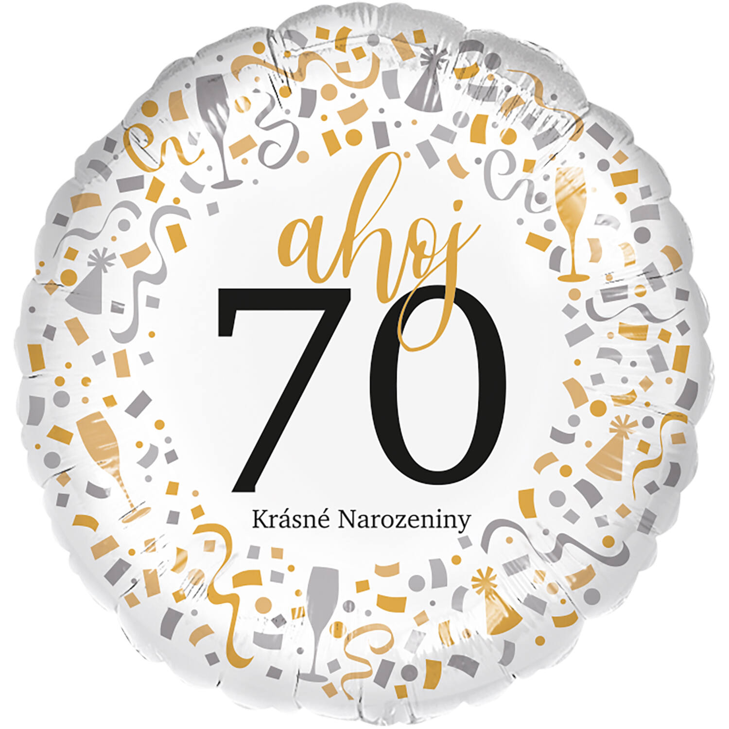 Standard - Ahoj 70 - CZE Foil Balloon RP40 Packaged 45 cm