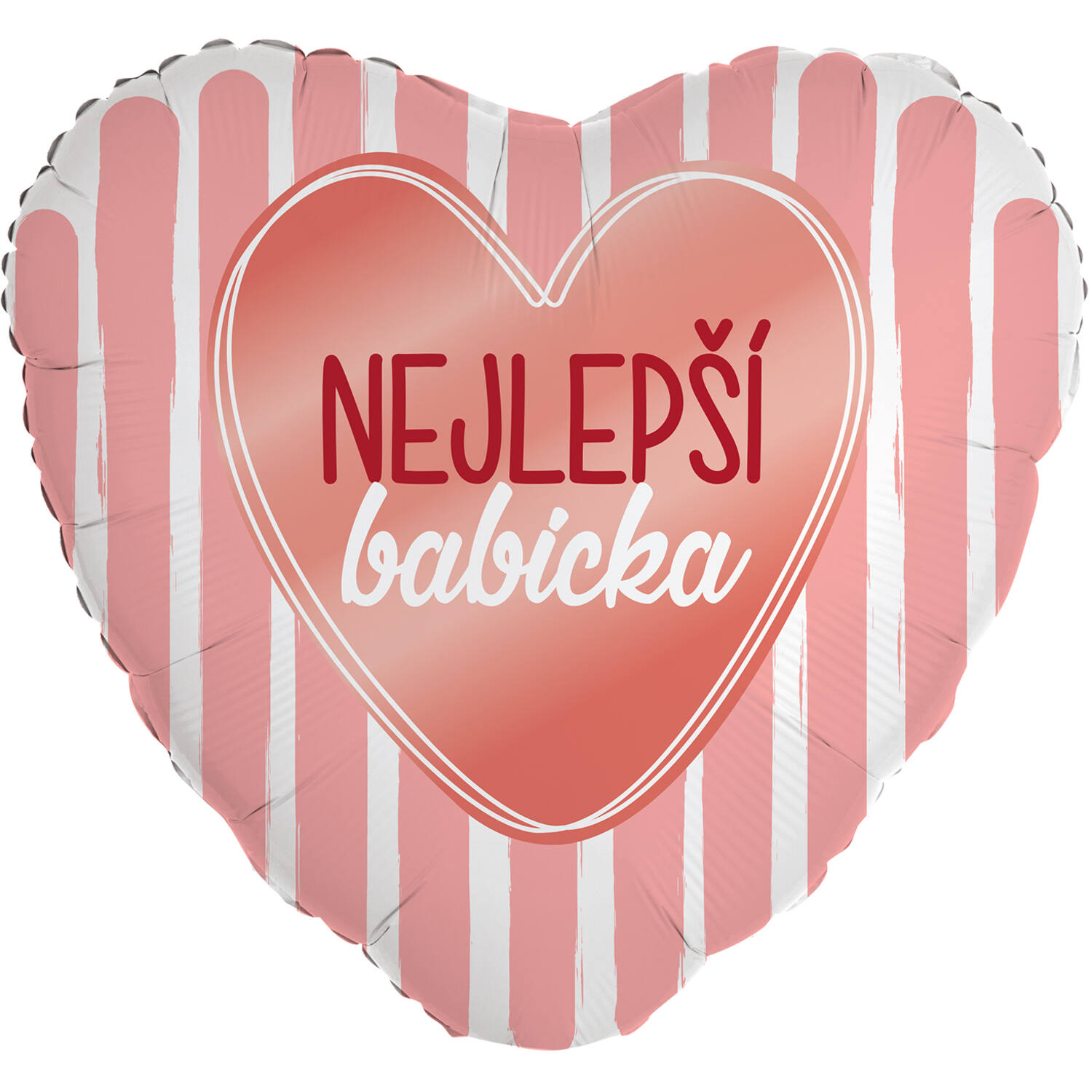 Standard Heart - Nejlepsi babicka - CZE Foil Balloon RP40 Packaged 45 cm