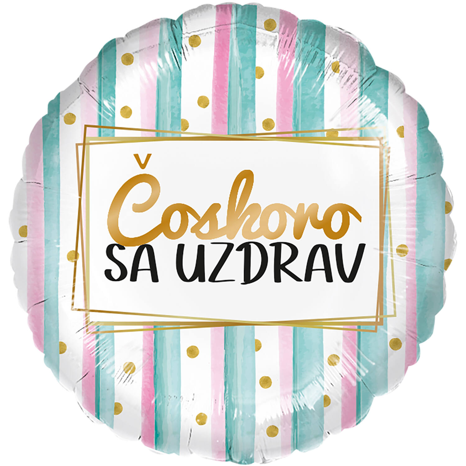 Standard - coskoro sa uzdrav - SLO Foil Balloon RP40 Packaged 45 cm