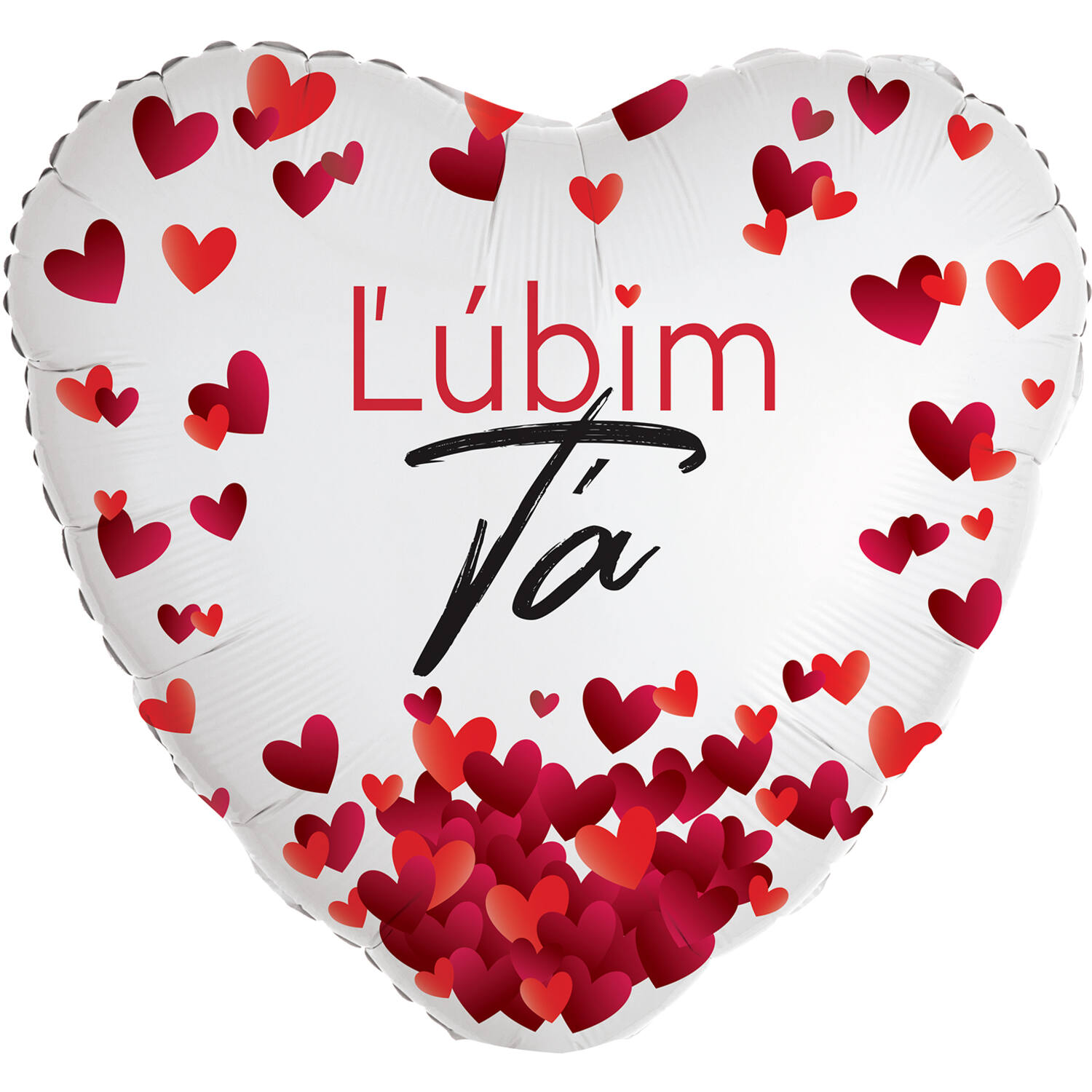 Standard Heart - lubim ta - SLO Foil Balloon RP40 Packaged 45 cm