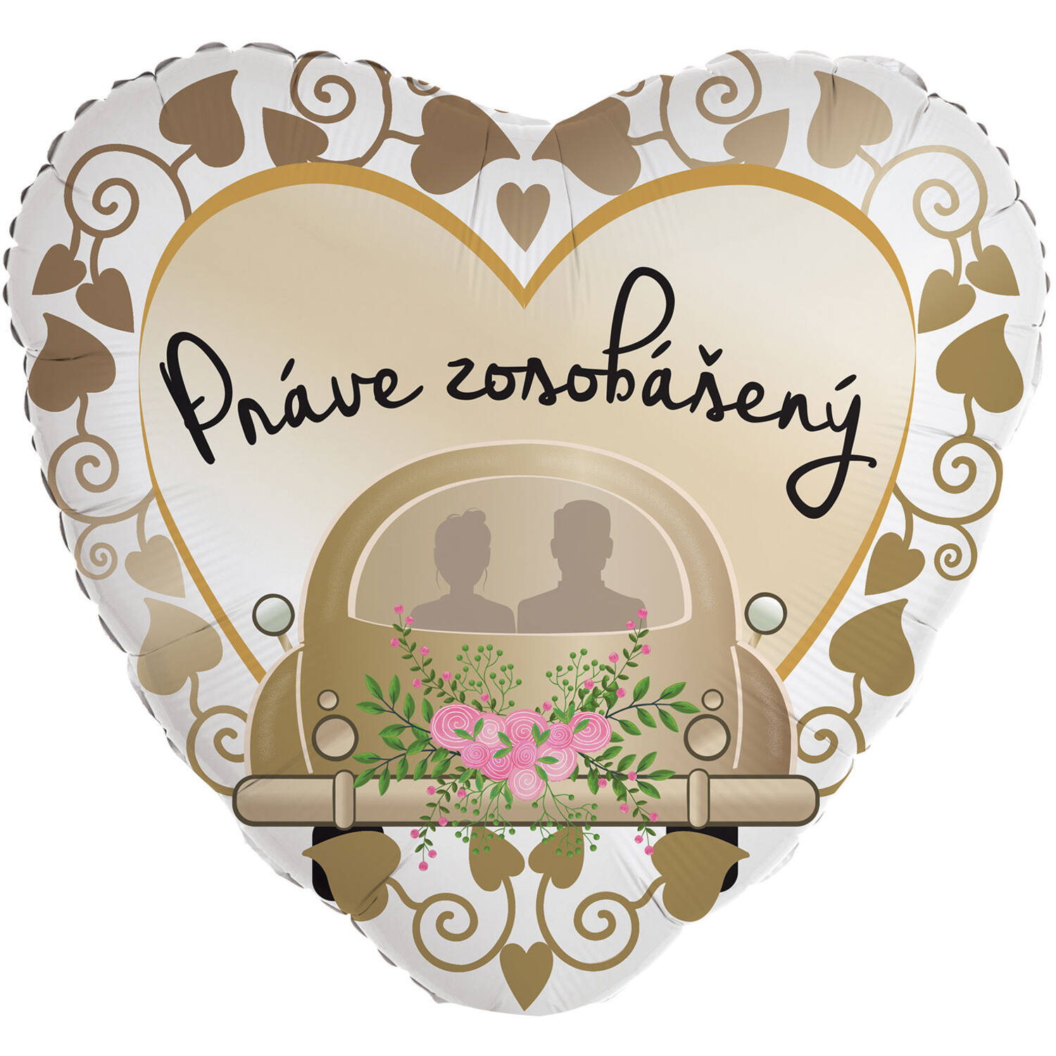 Standard Heart - Prave zosobaseni - SLO Foil Balloon RP40 Packaged 45 cm