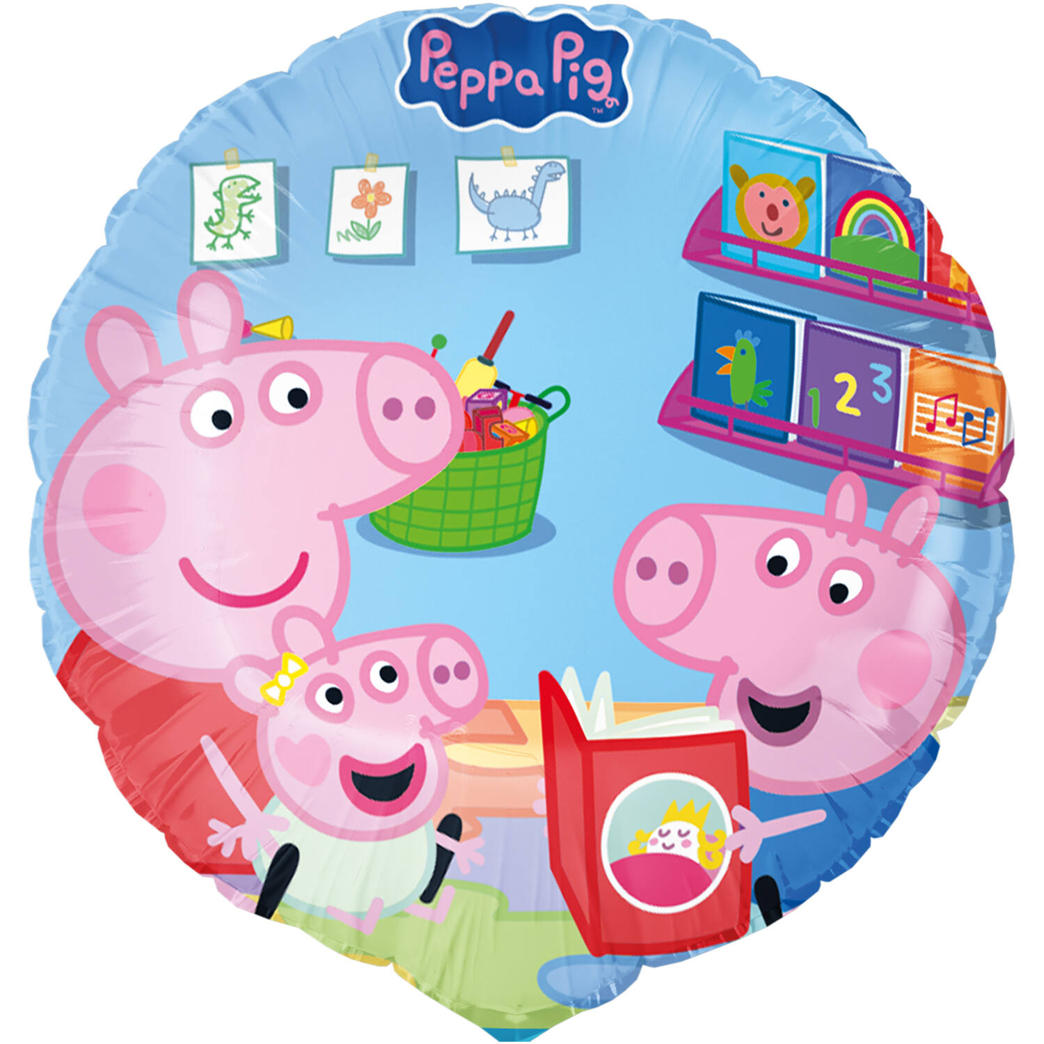 Standard Peppa Pig Foil Balloon C60 Packaged 45 cm