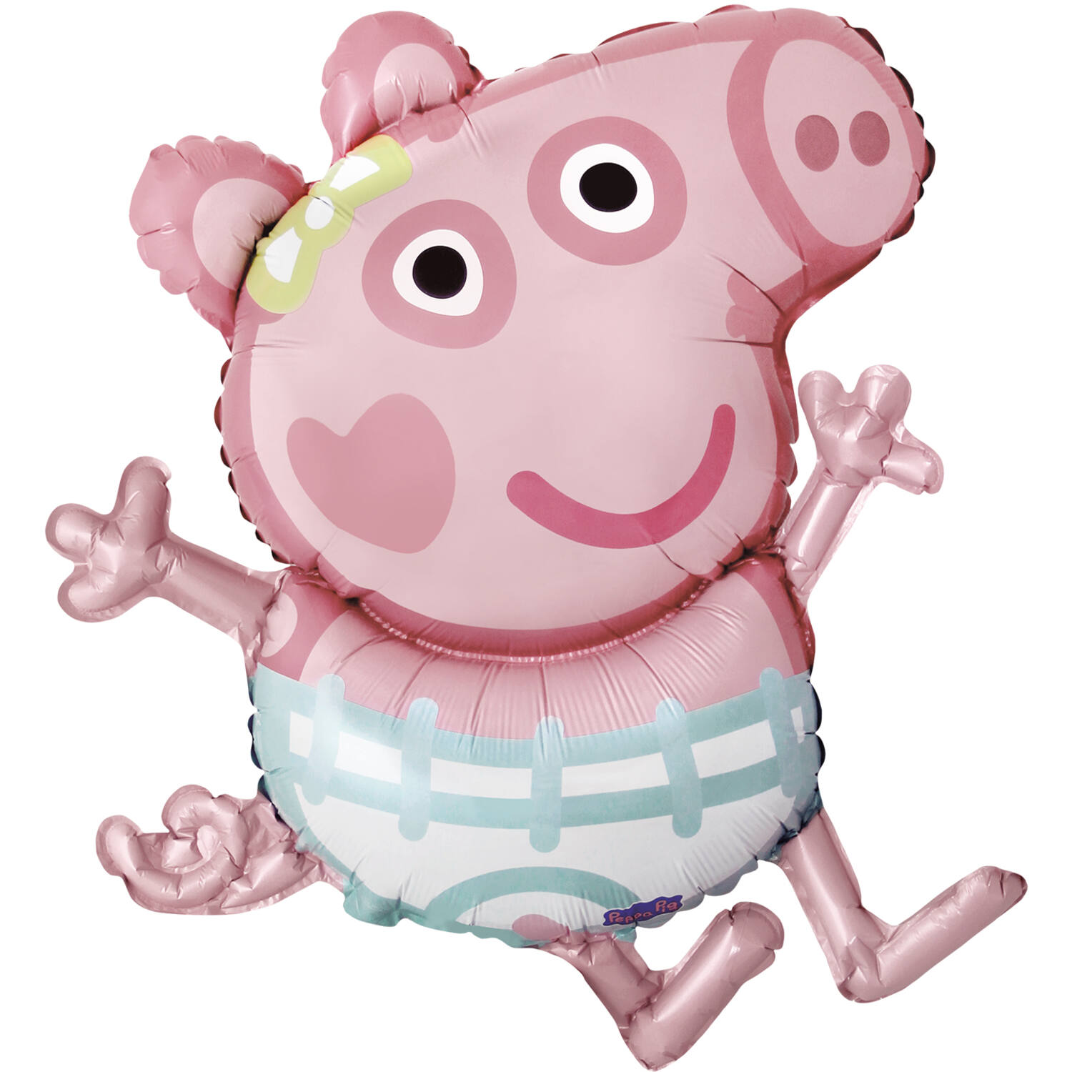 Large Shape Peppa Pig Evie Foil Balloon H45 Packaged 63 cm x 81 cm