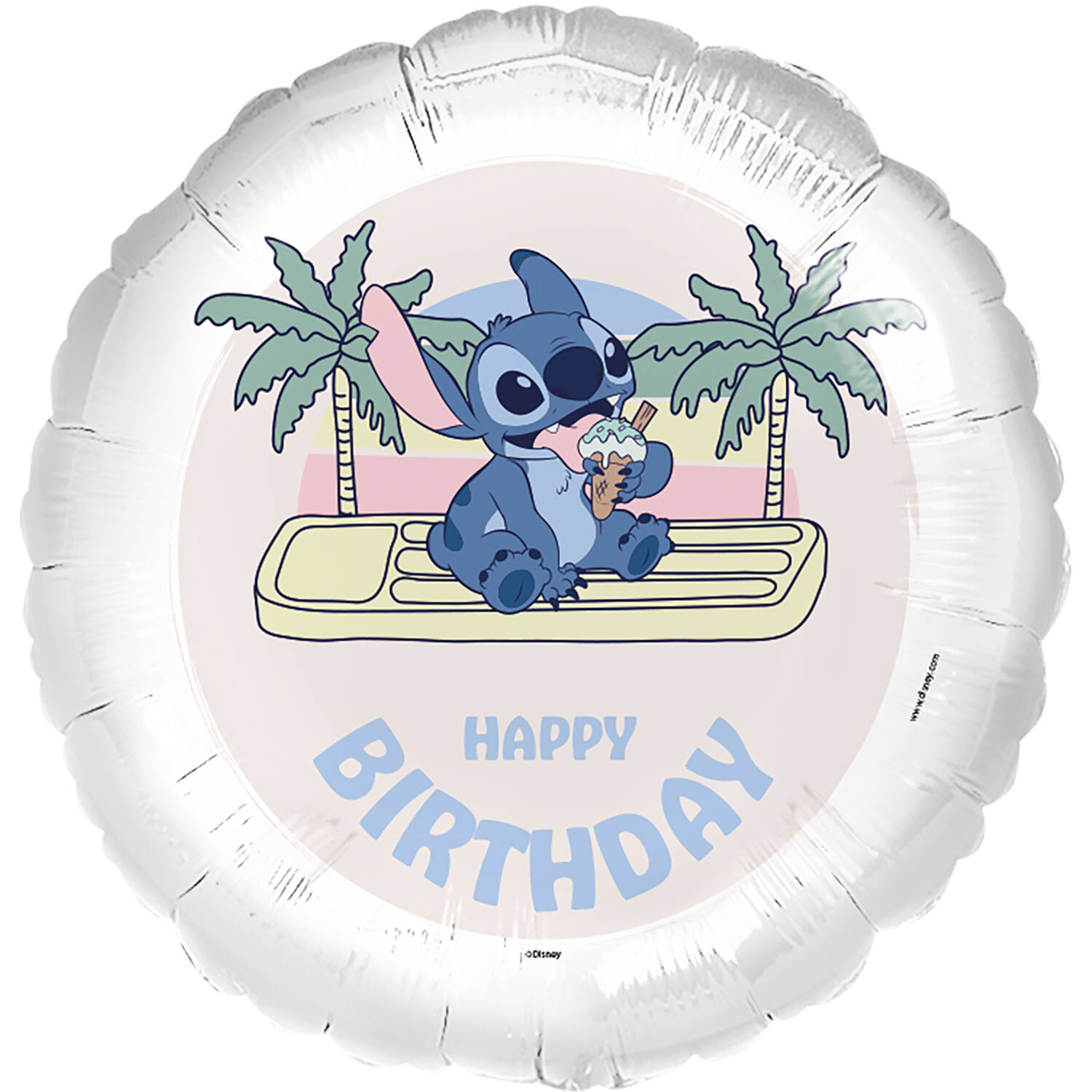 Foil Balloon - Stitch Ice Cream "HAPPY BIRTHDAY" - 45 cm