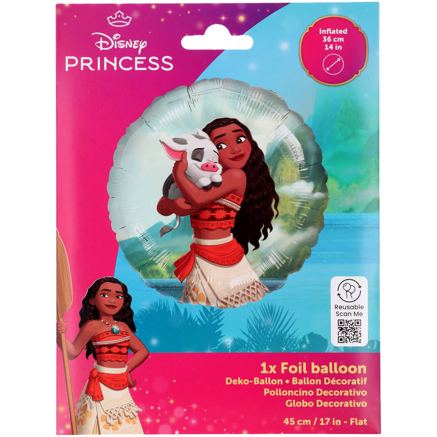 Foil Balloon - Moana - 45 cm