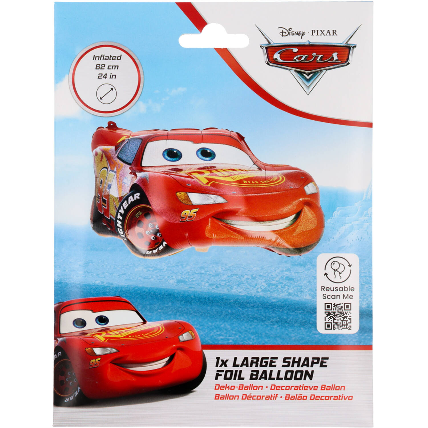 Foil Balloon - Shaped Cars - 65 x 36 cm