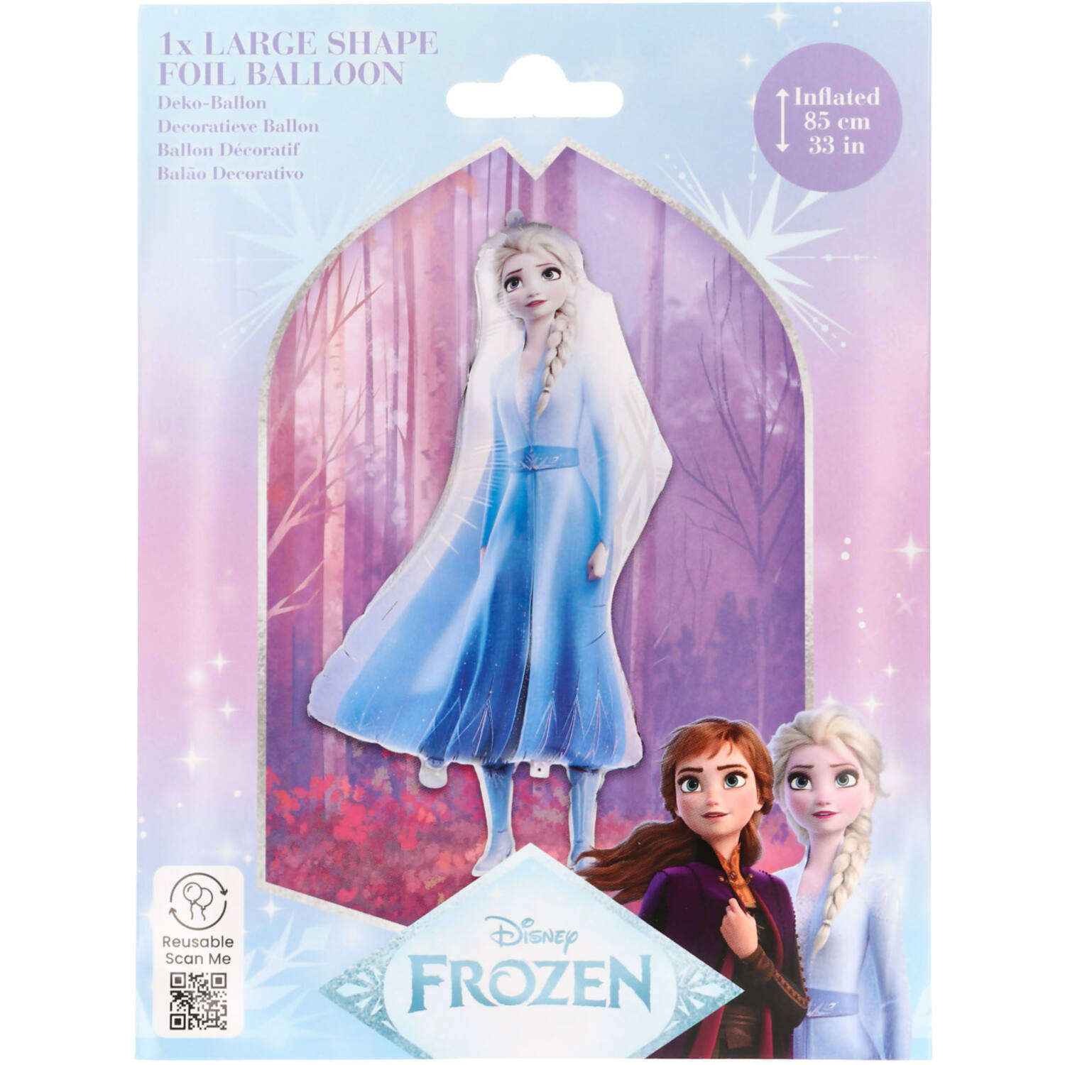 Foil Balloon - Shaped Elsa - Frozen - 43 x 85 cm
