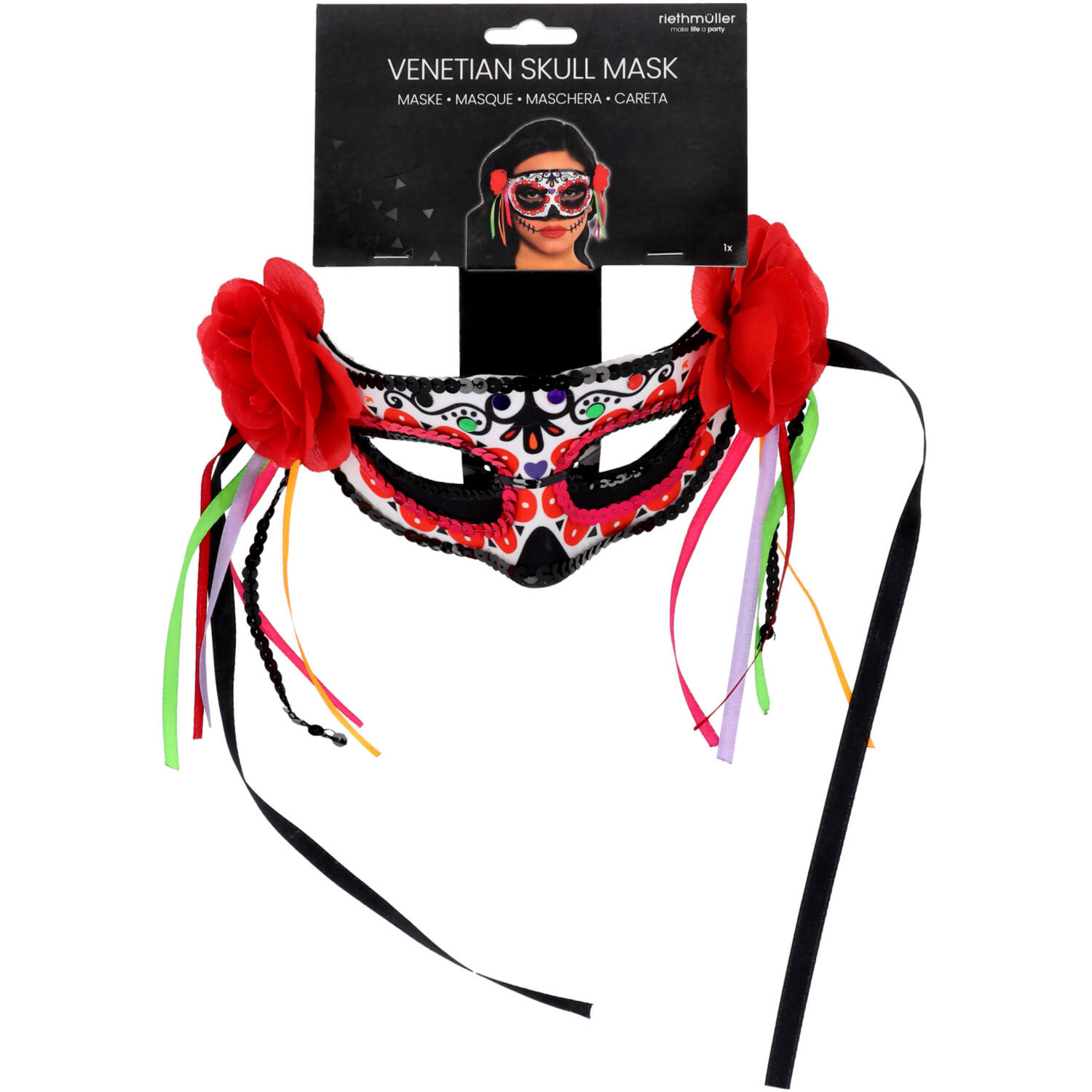 Mask Fashion Day of the Dead One Size