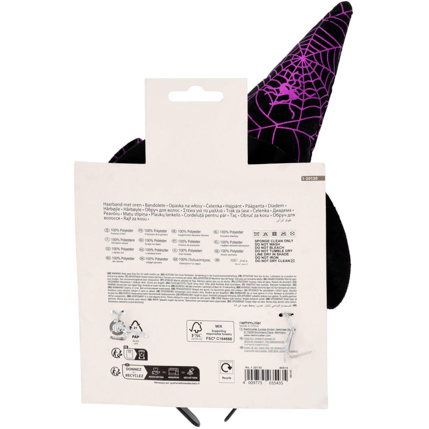 Headband Witch Hat One Size