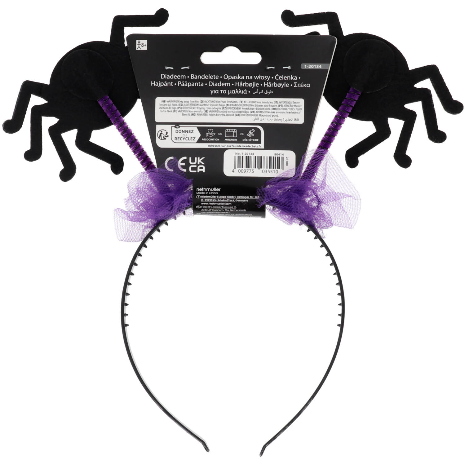 Child Headbopper Spiders One Size
