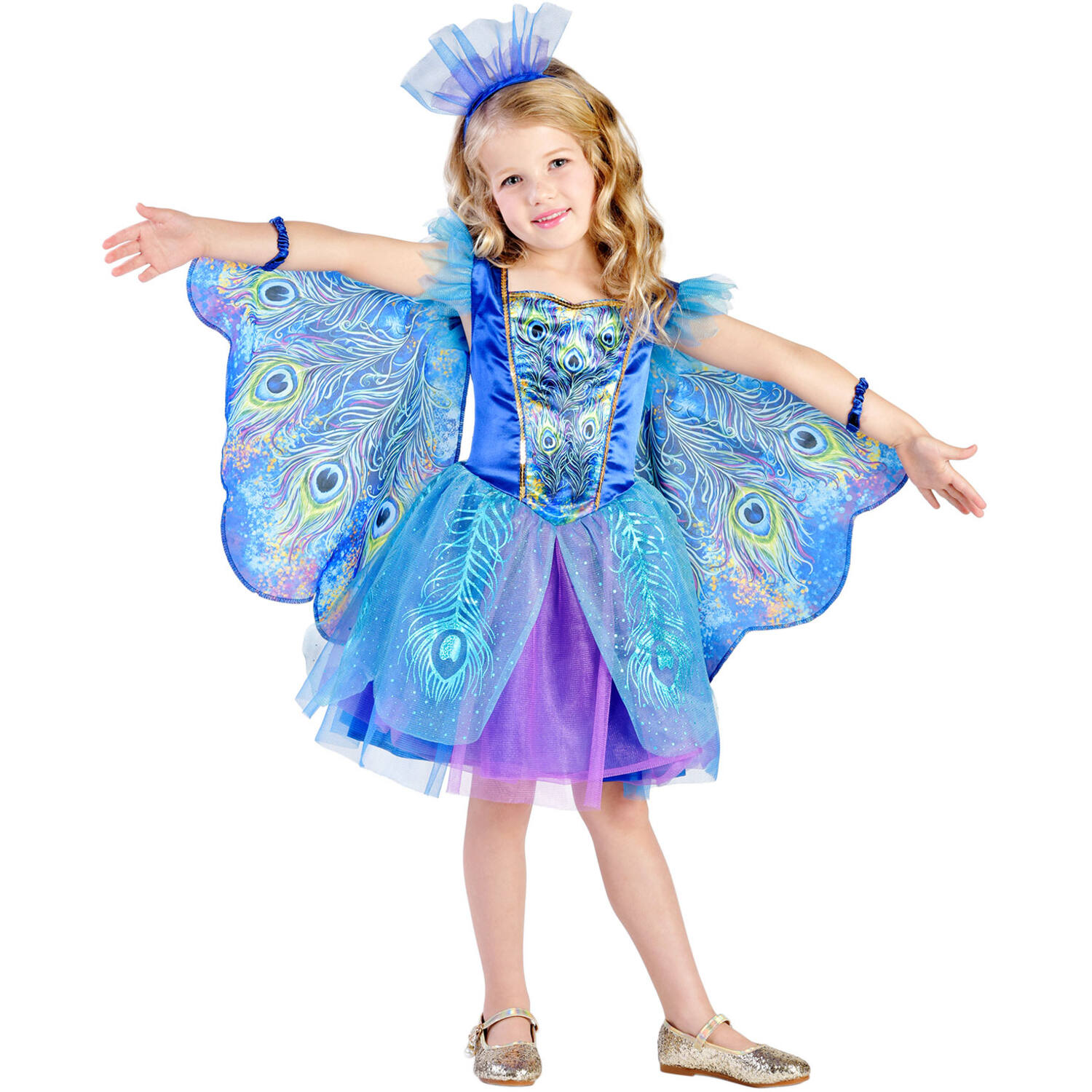 Child Costume Peacock Princess Age 4 - 6 Years