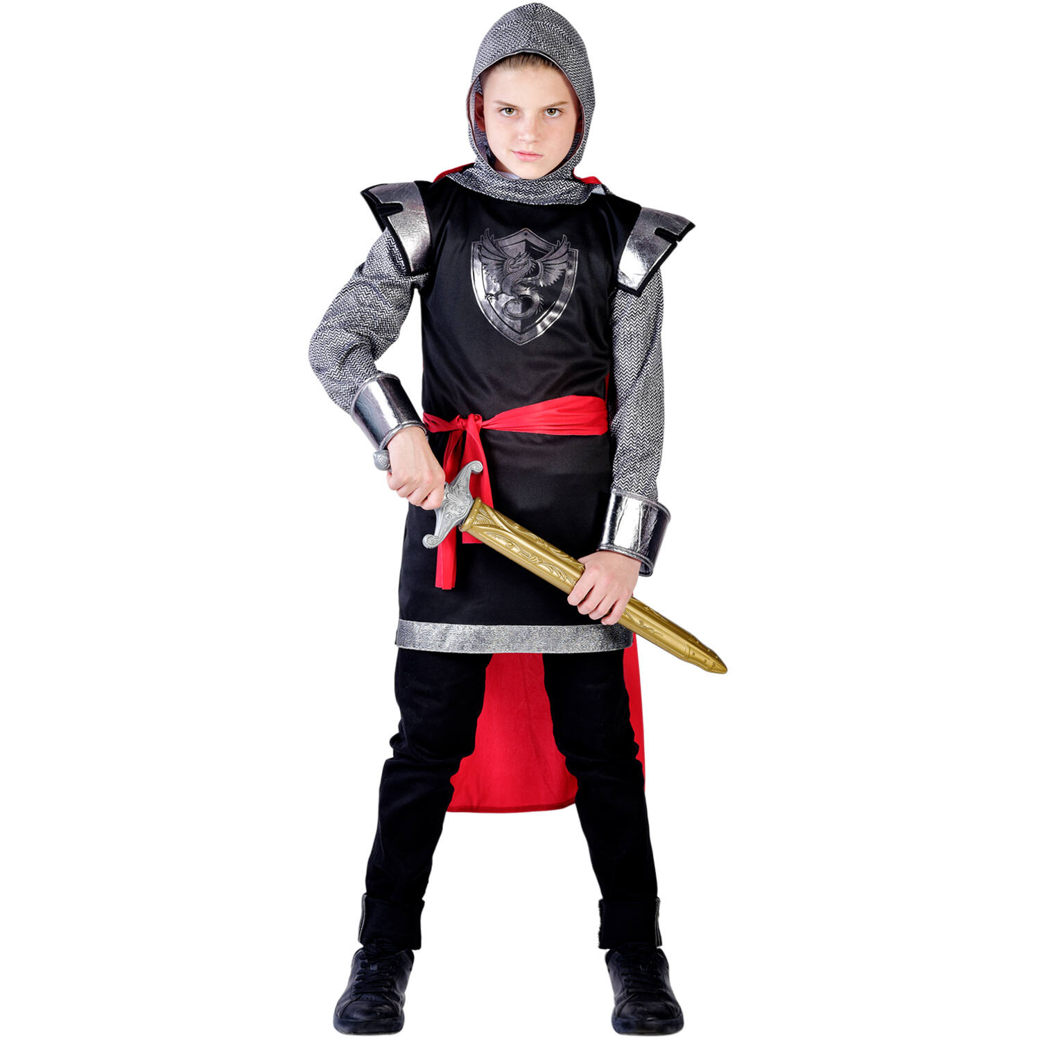 Child Costume Brave Knight Age 8 - 10 Years