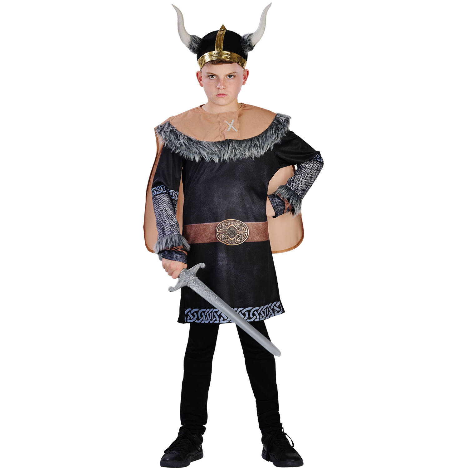 Child Costume Iron Viking Age 6 - 8 Years