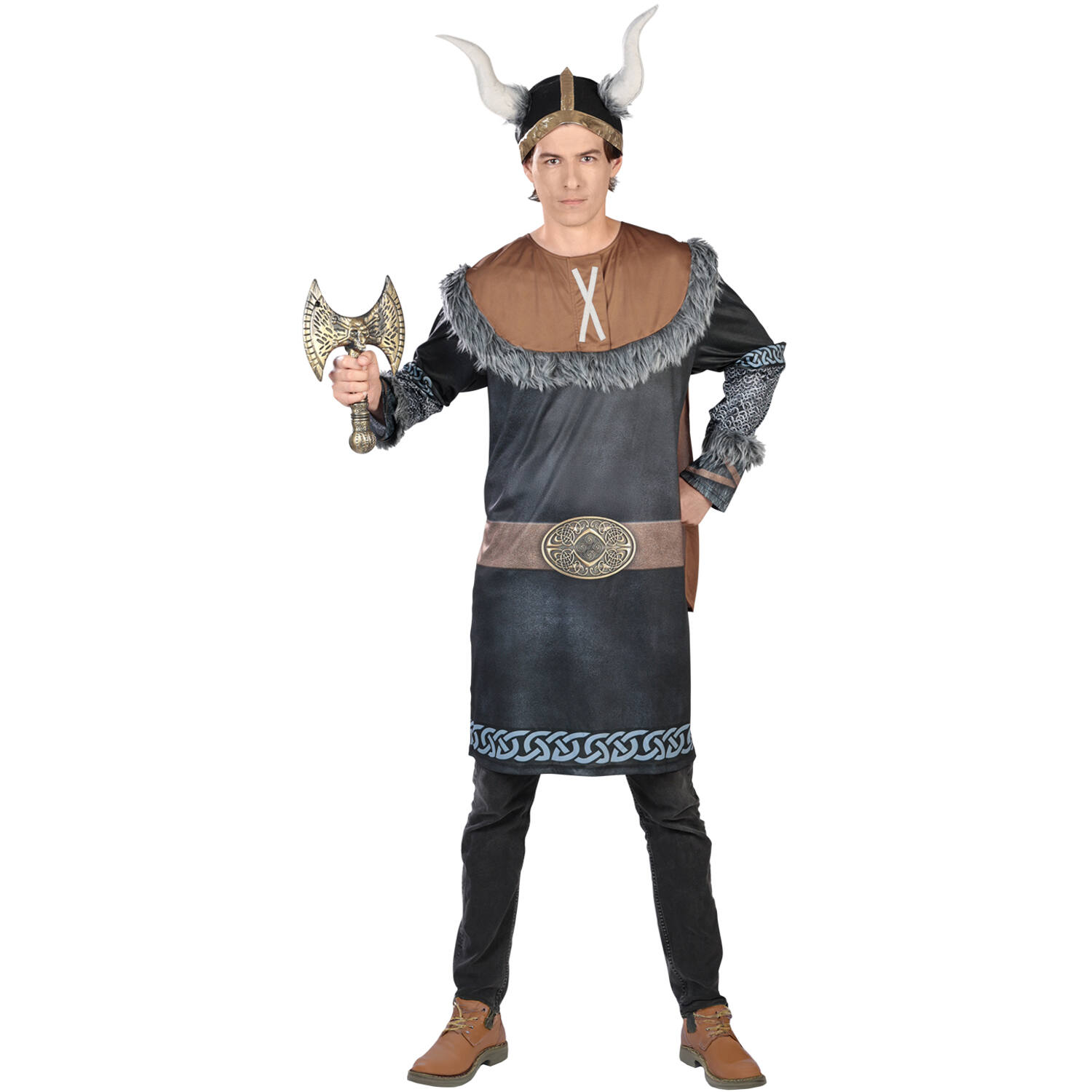 Adult Costume Iron Viking Size XL