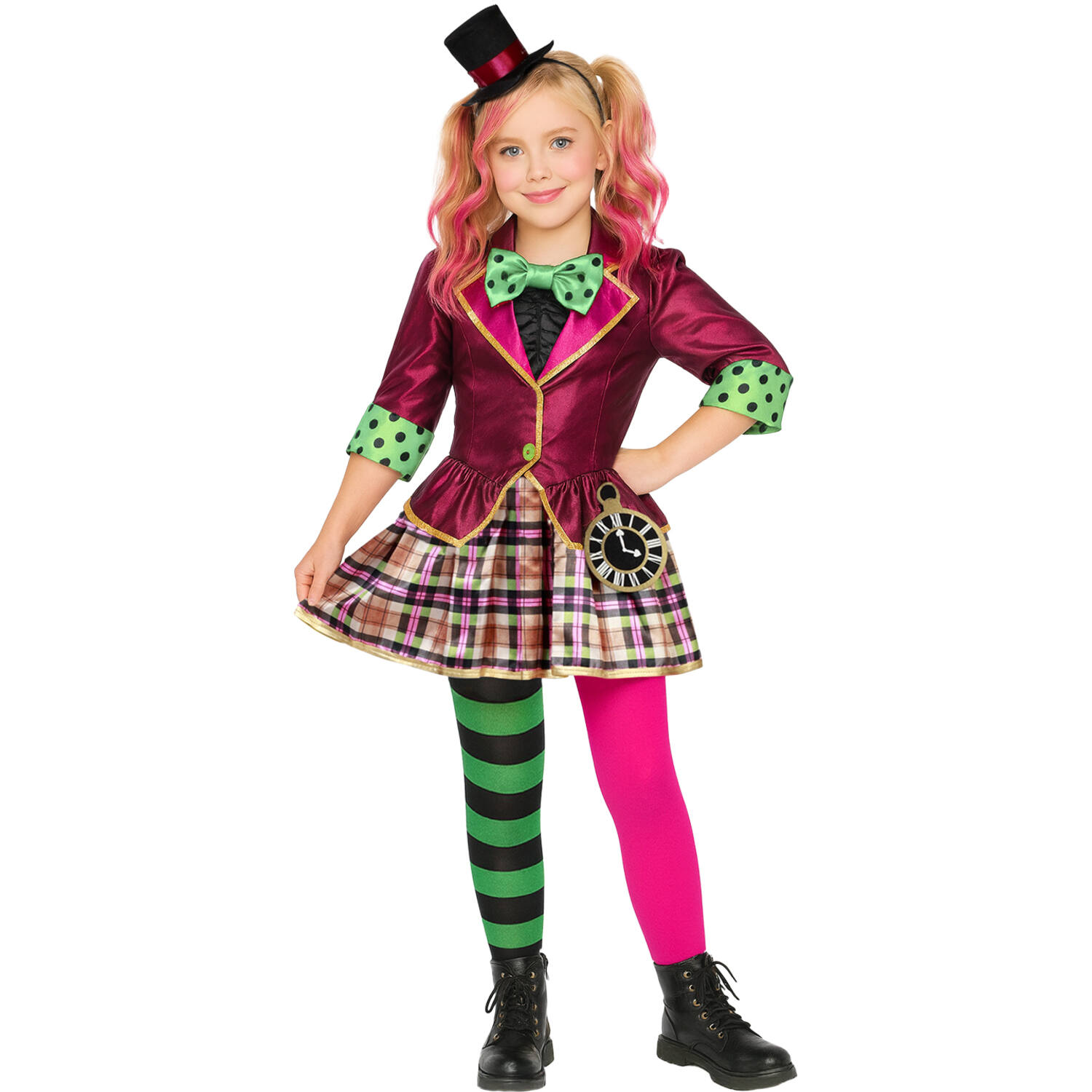 Child Costume Miss Mad Hatter Age 4 - 6 Years