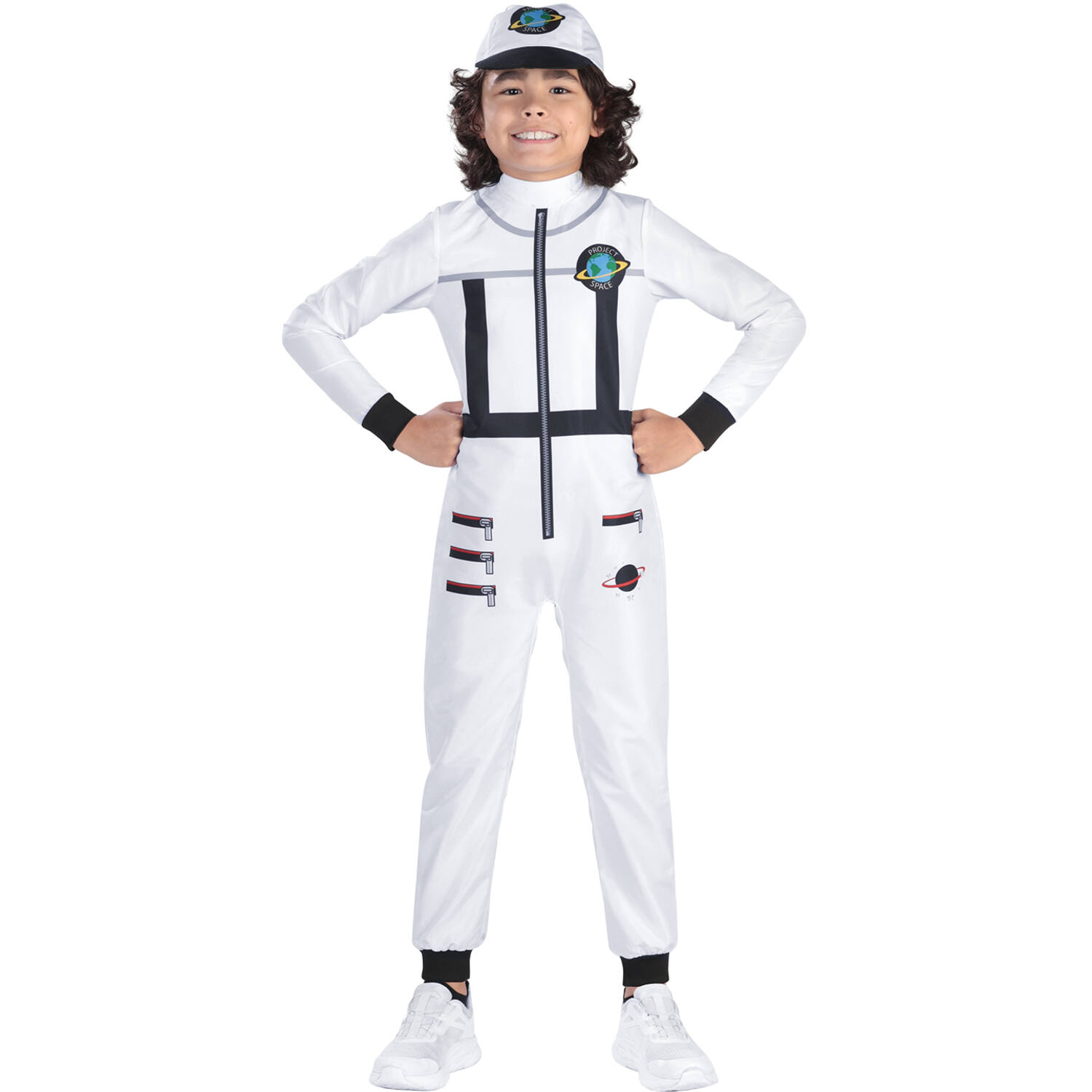 Child Costume White Astronaut Age 4 - 6 Years
