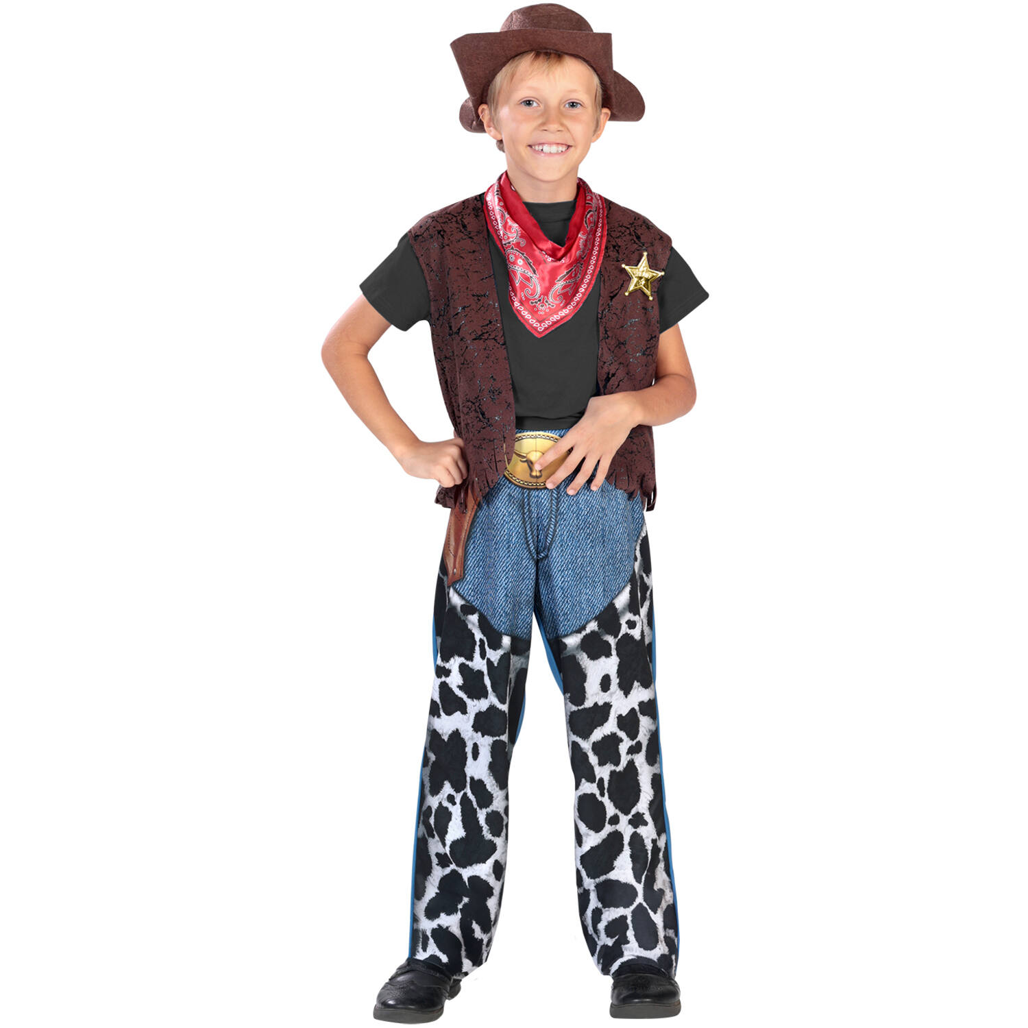 Child Costume Wild West Cowboy Age 8 - 10 Years