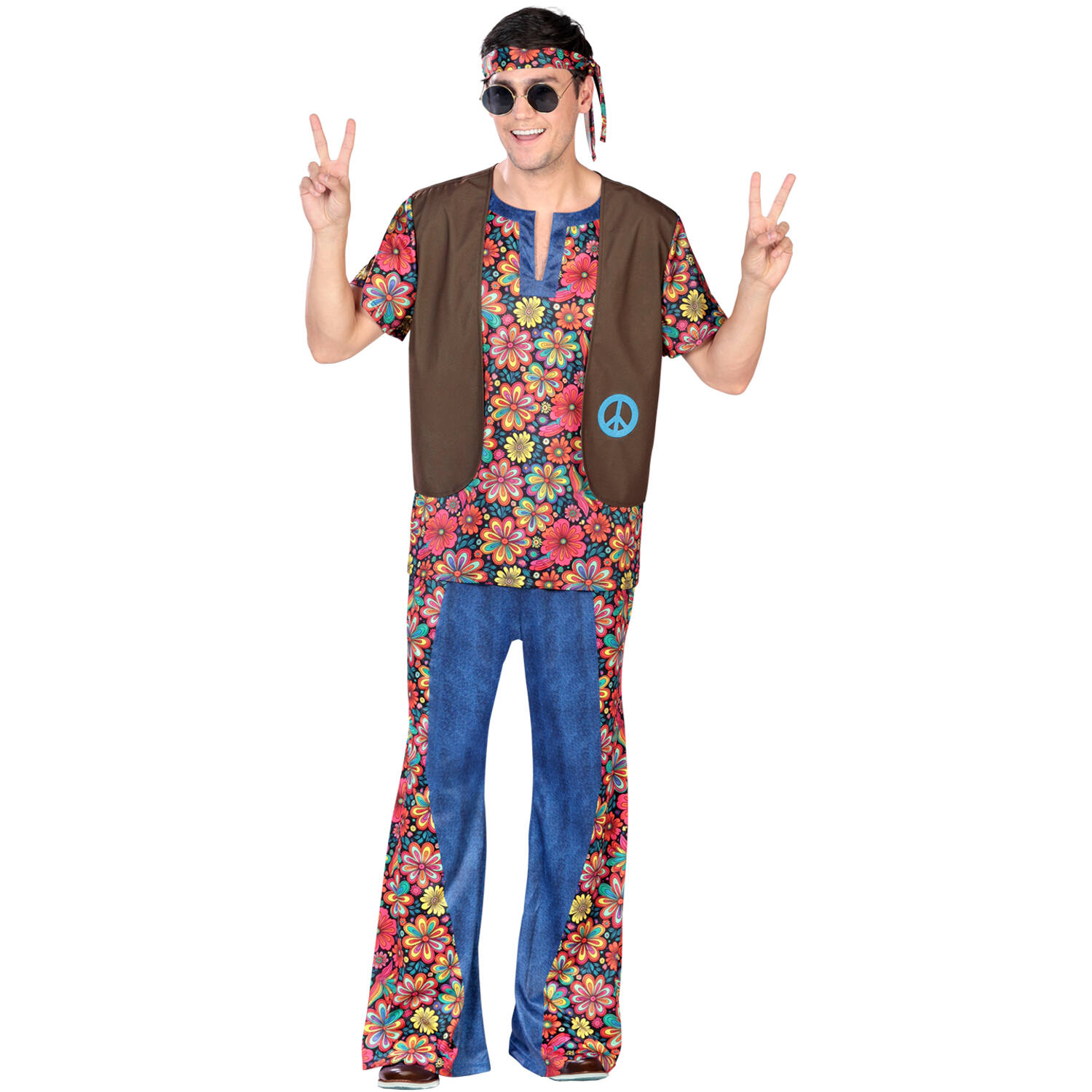 Adult Costume Hippie Peace Size XL