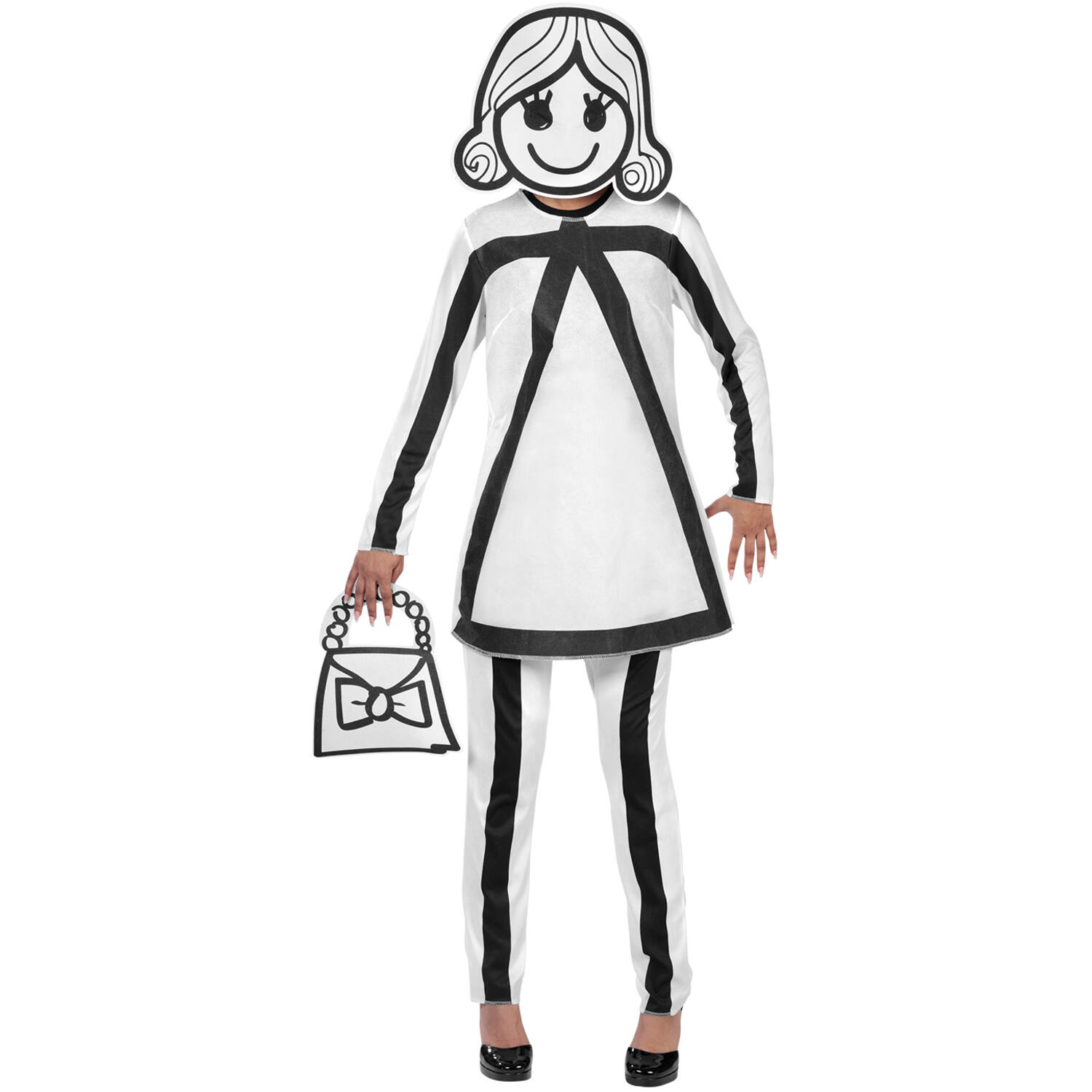 Adult Costume Stick Figure Female Size S