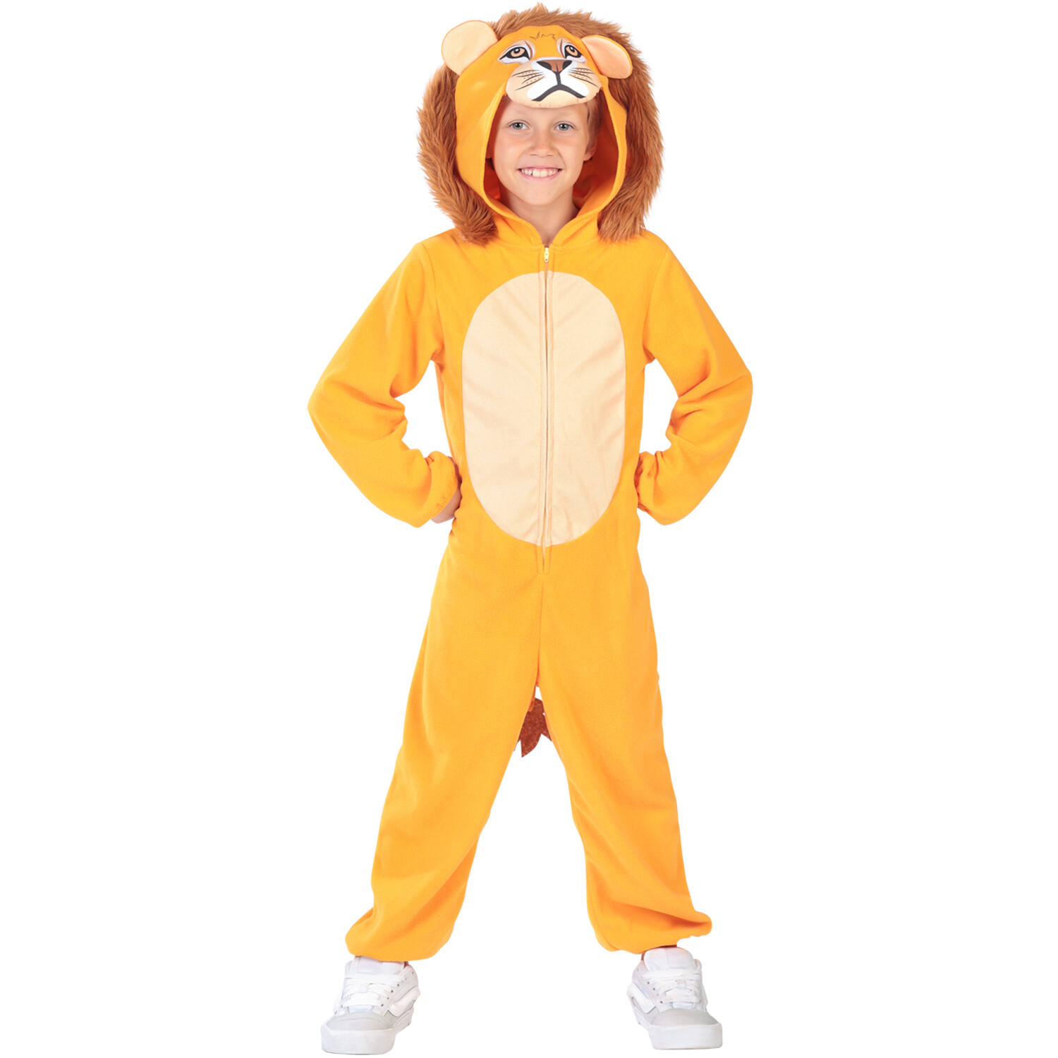 Child Costume Lion Fleece Onesie Age 10-12 Years