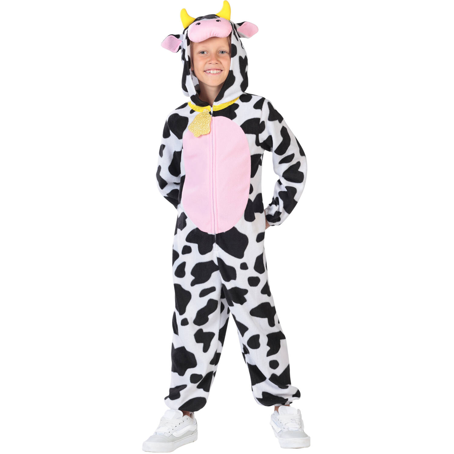 Child Costume Cow Fleece Onesie Age 10-12 Years
