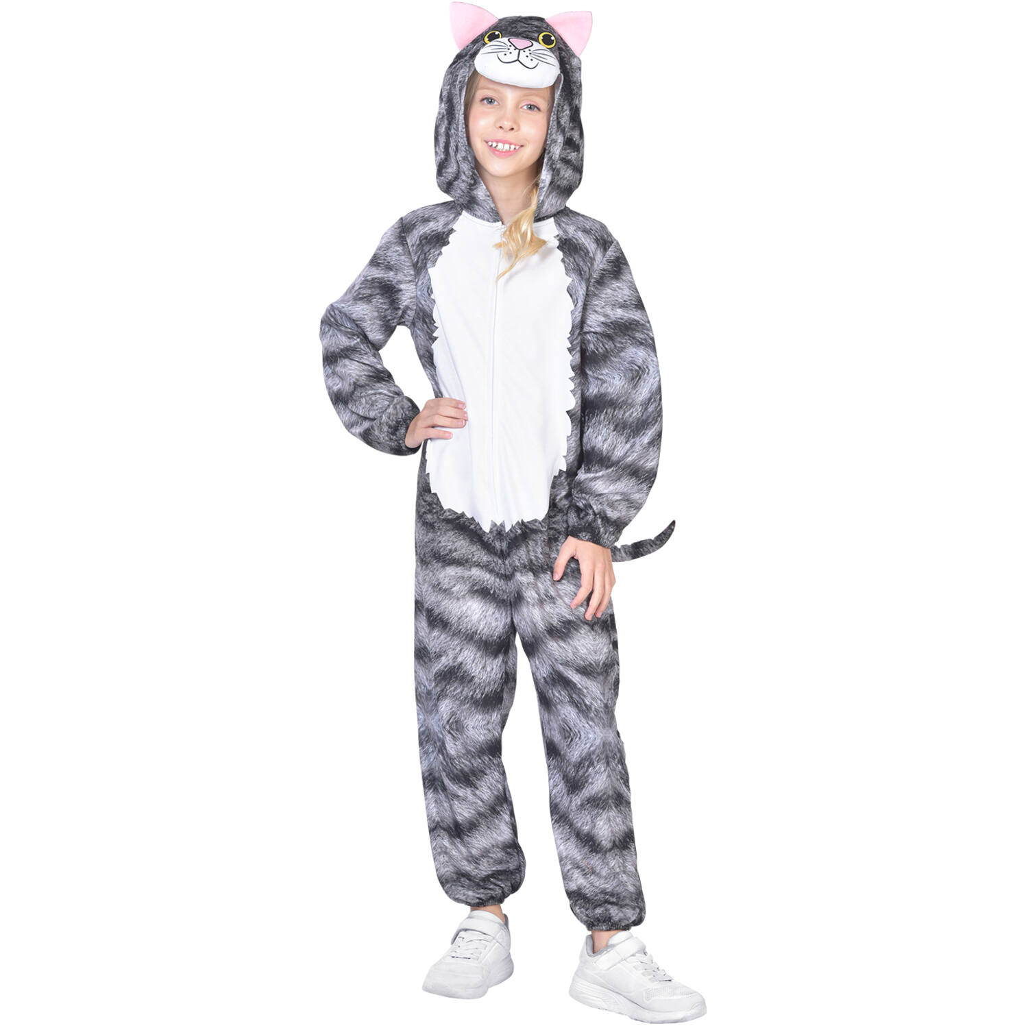 Child Costume Cat Fleece Onesie Age 3-4 Years