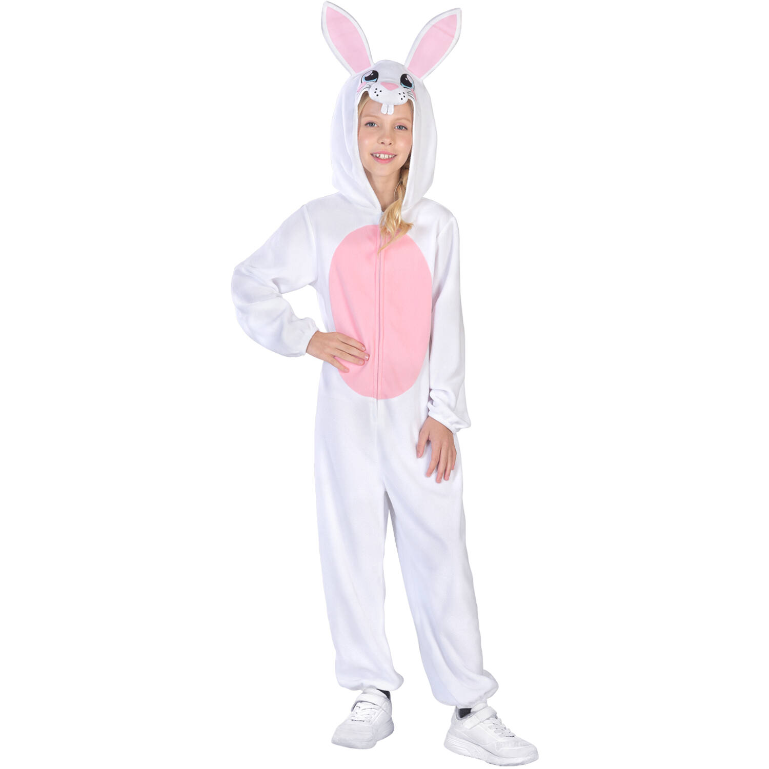 Child Costume Rabbit Fleece Onesie Age 8-10 Years