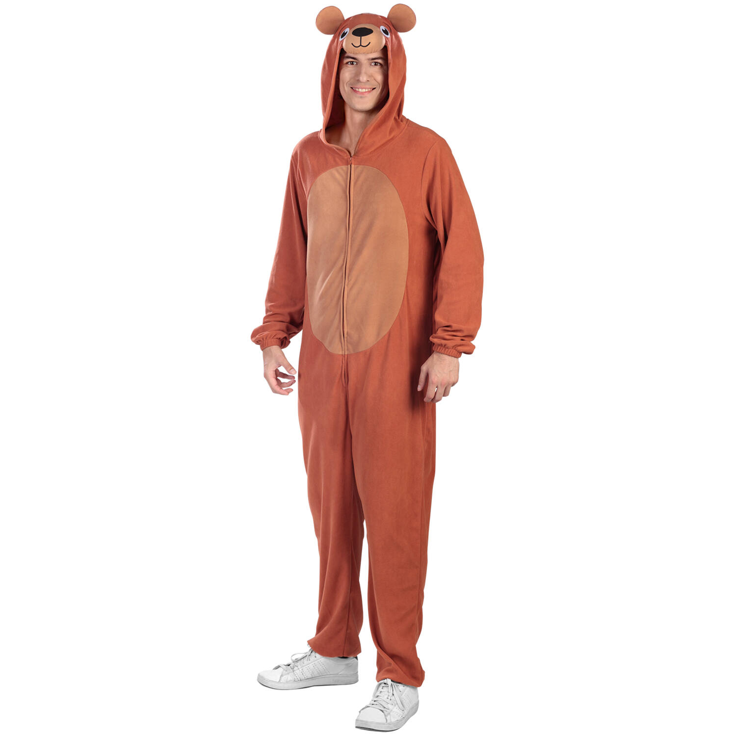 Adult Costume Bear Fleece Onesie Size XXL