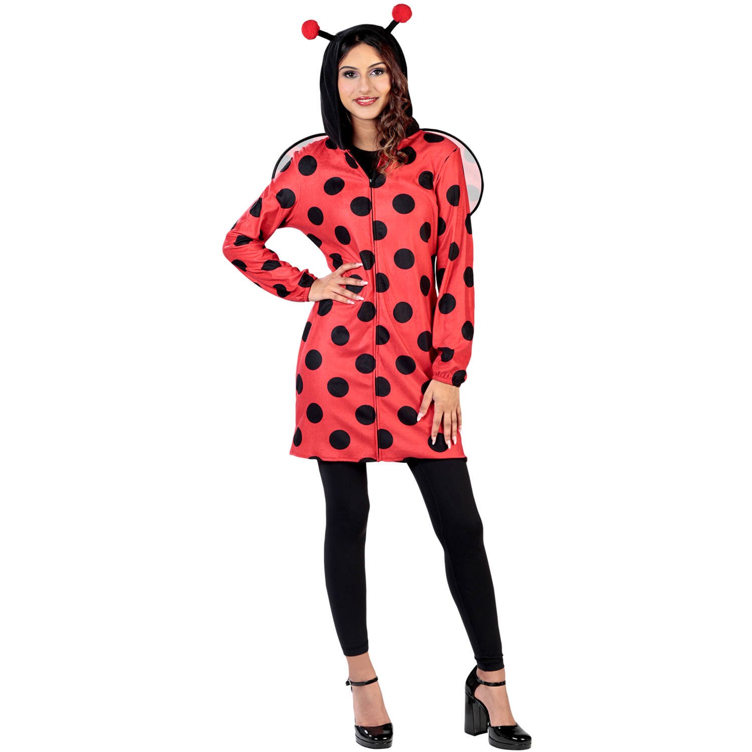 Adult Costume Ladybug Fleece Dress Size M/L