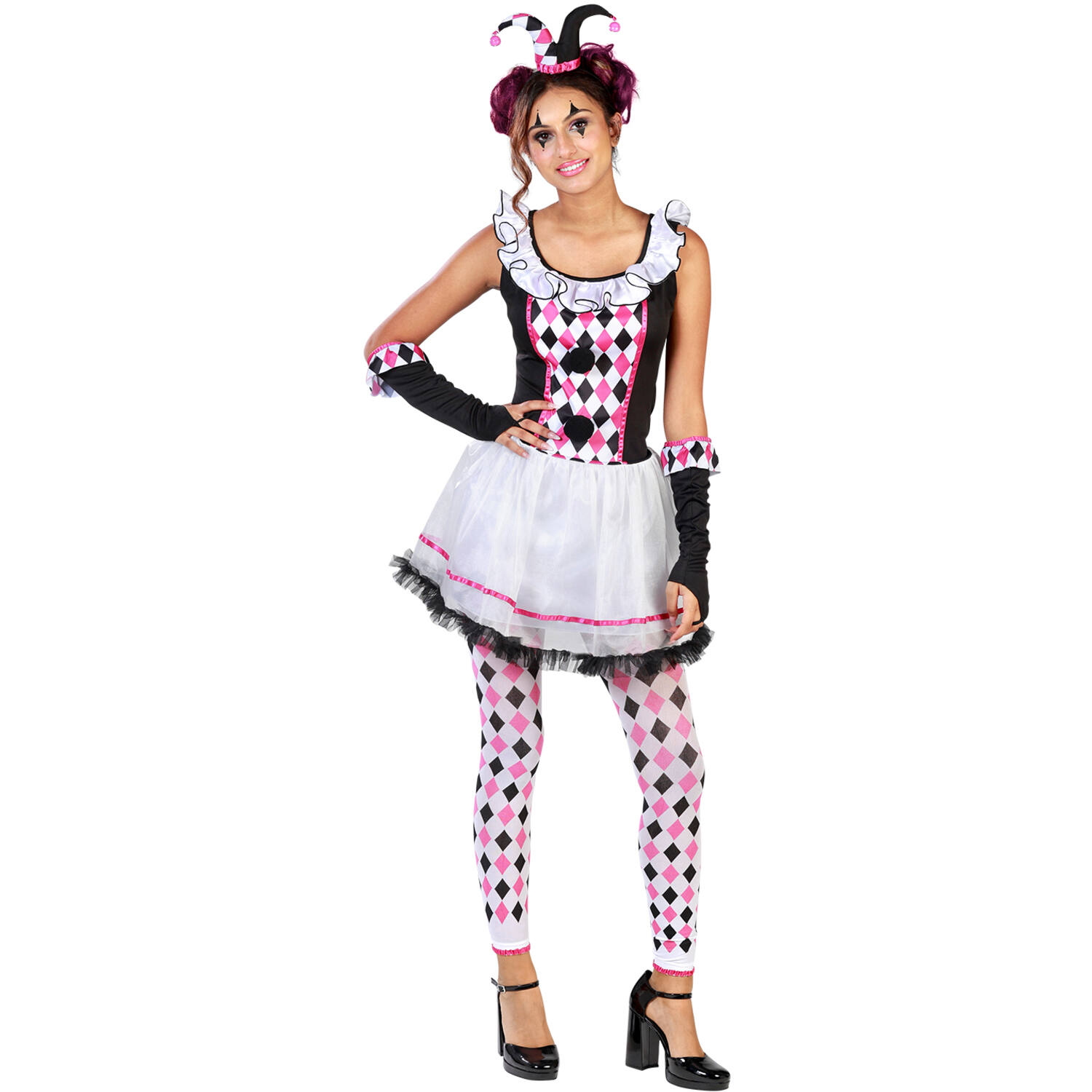 Adult Costume Harlequin Honey Size S