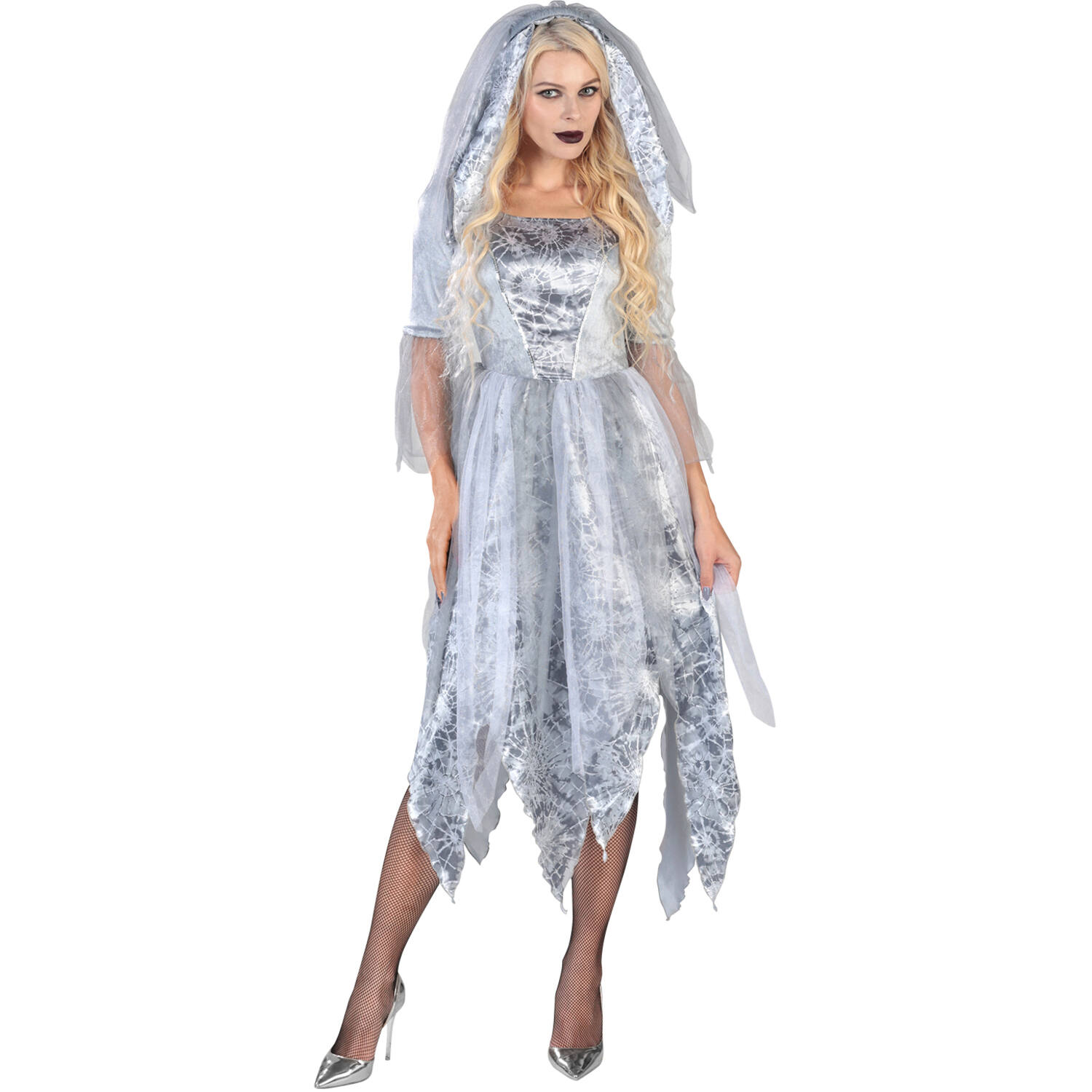 Adult Costume Zombie Ghost Bride Size L