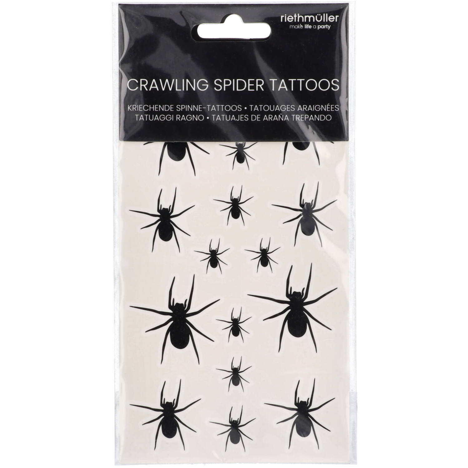 Costume Accessory Tattoos Crawling Spider